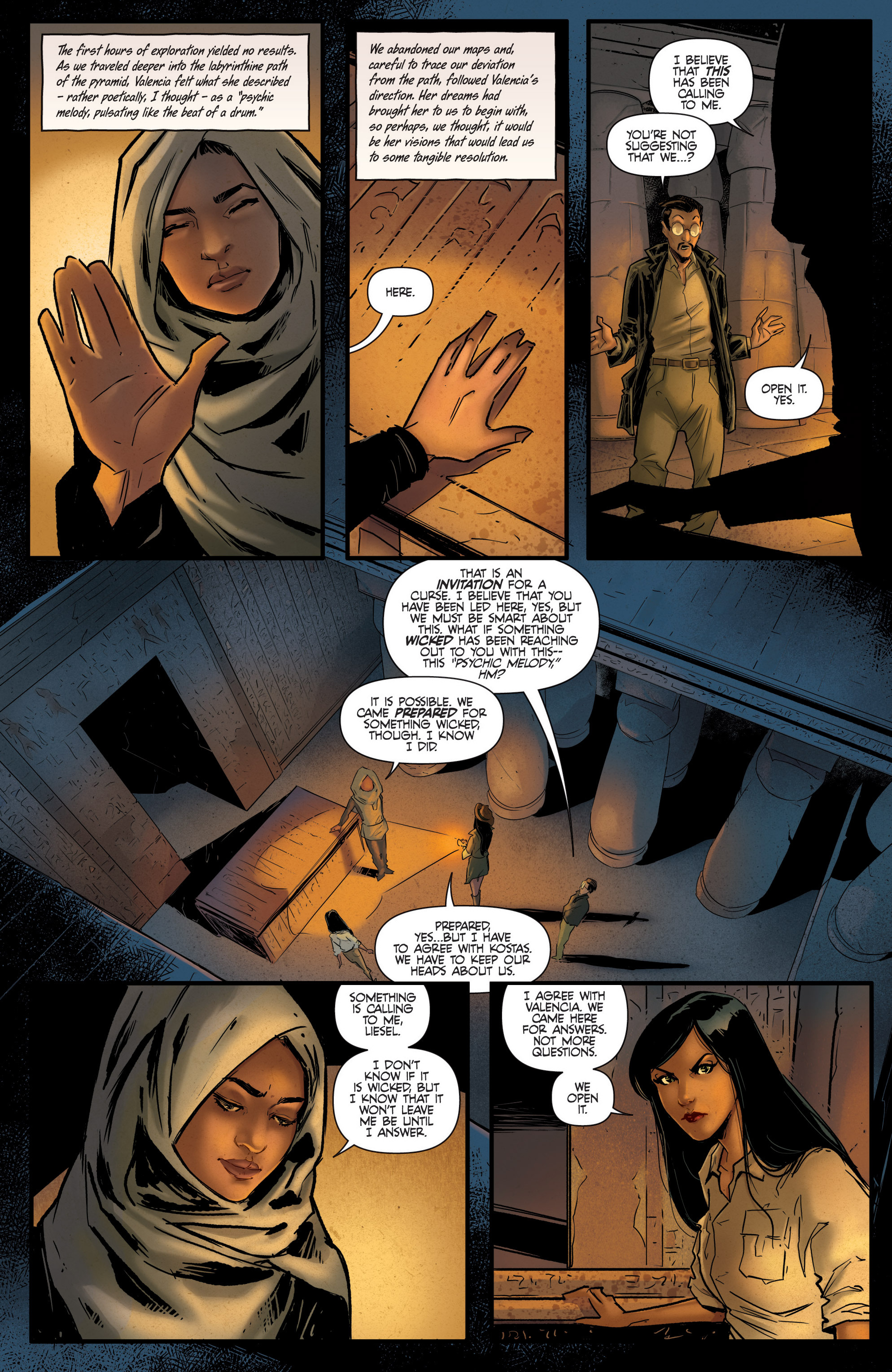 Read online Van Helsing vs The Mummy of Amun-Ra comic -  Issue #2 - 7