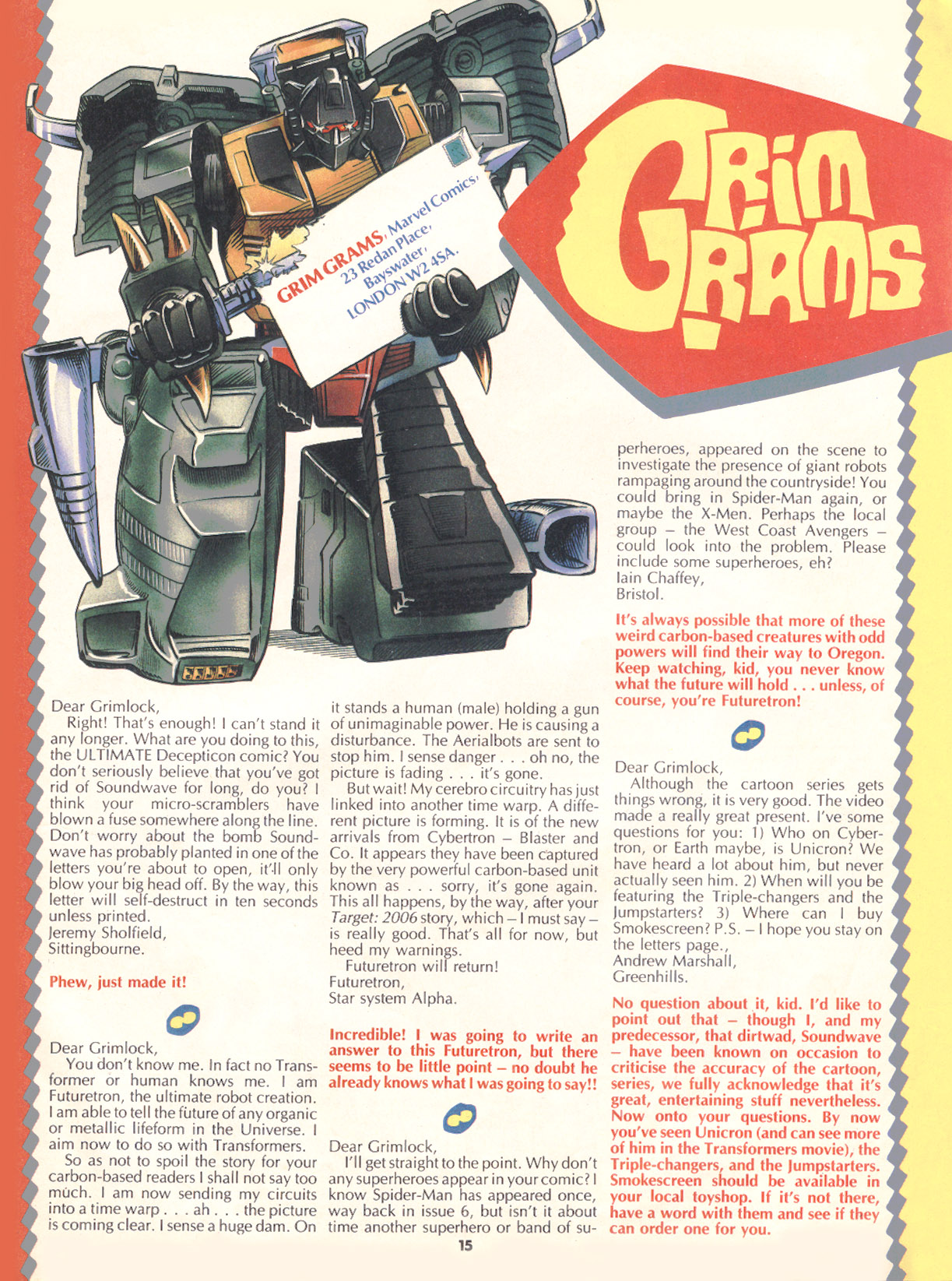 Read online The Transformers (UK) comic -  Issue #86 - 14