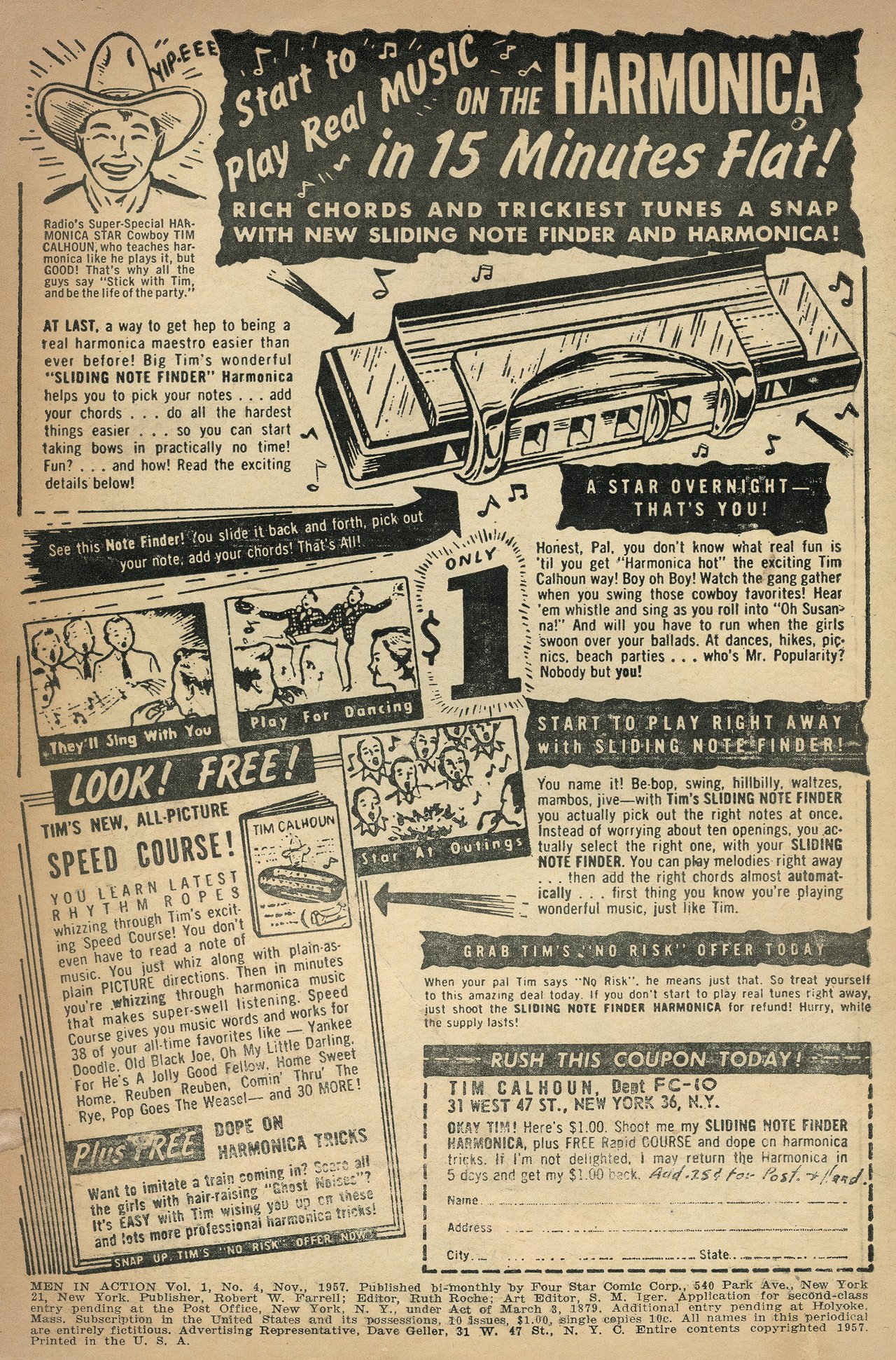 Read online Men in Action (1957) comic -  Issue #4 - 2