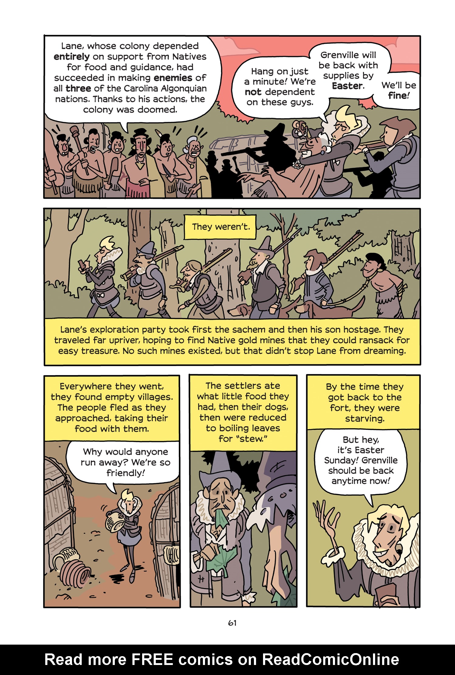 Read online History Comics comic -  Issue # The Roanoke Colony - Americas First Mystery - 67