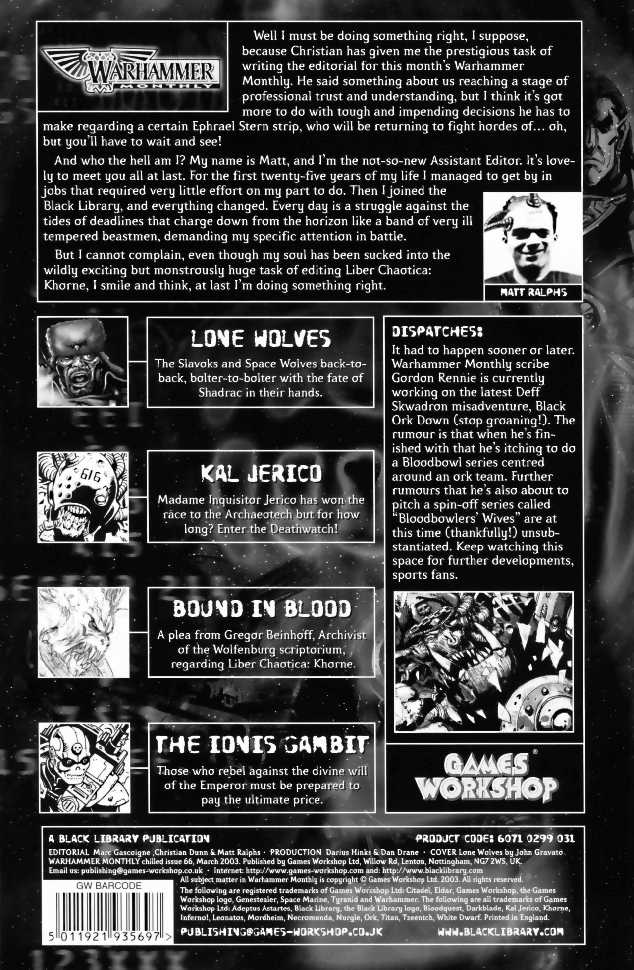 Read online Warhammer Monthly comic -  Issue #66 - 2