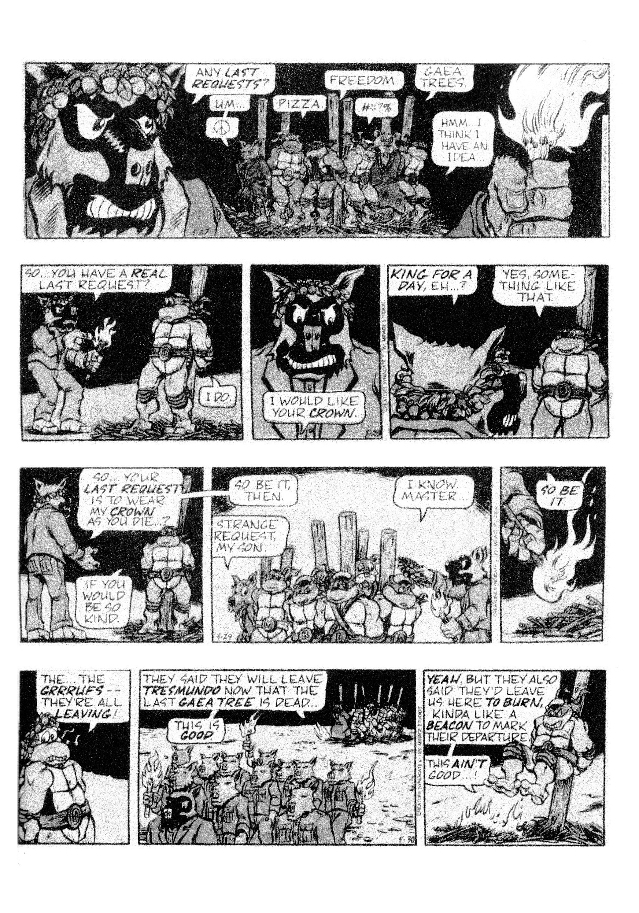 Read online Teenage Mutant Ninja Turtles: Complete Newspaper Daily Comic Strip Collection comic -  Issue # TPB 2 (Part 1) - 43