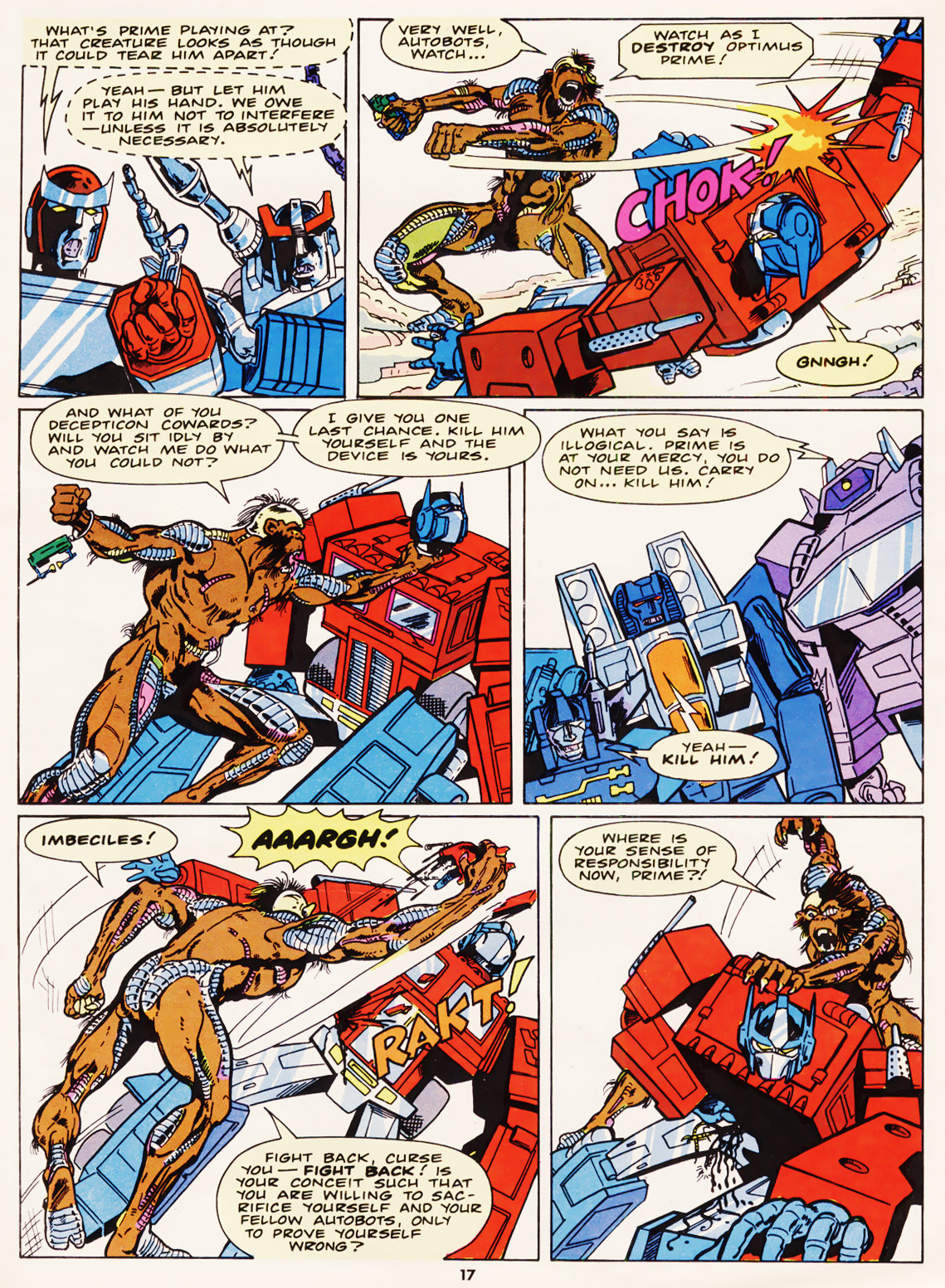 Read online The Transformers (UK) comic -  Issue #100 - 16