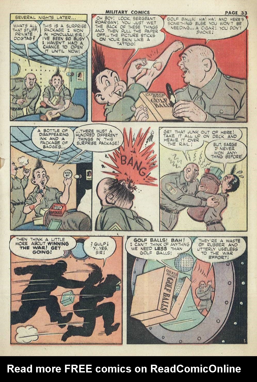 Read online Military Comics comic -  Issue #20 - 35