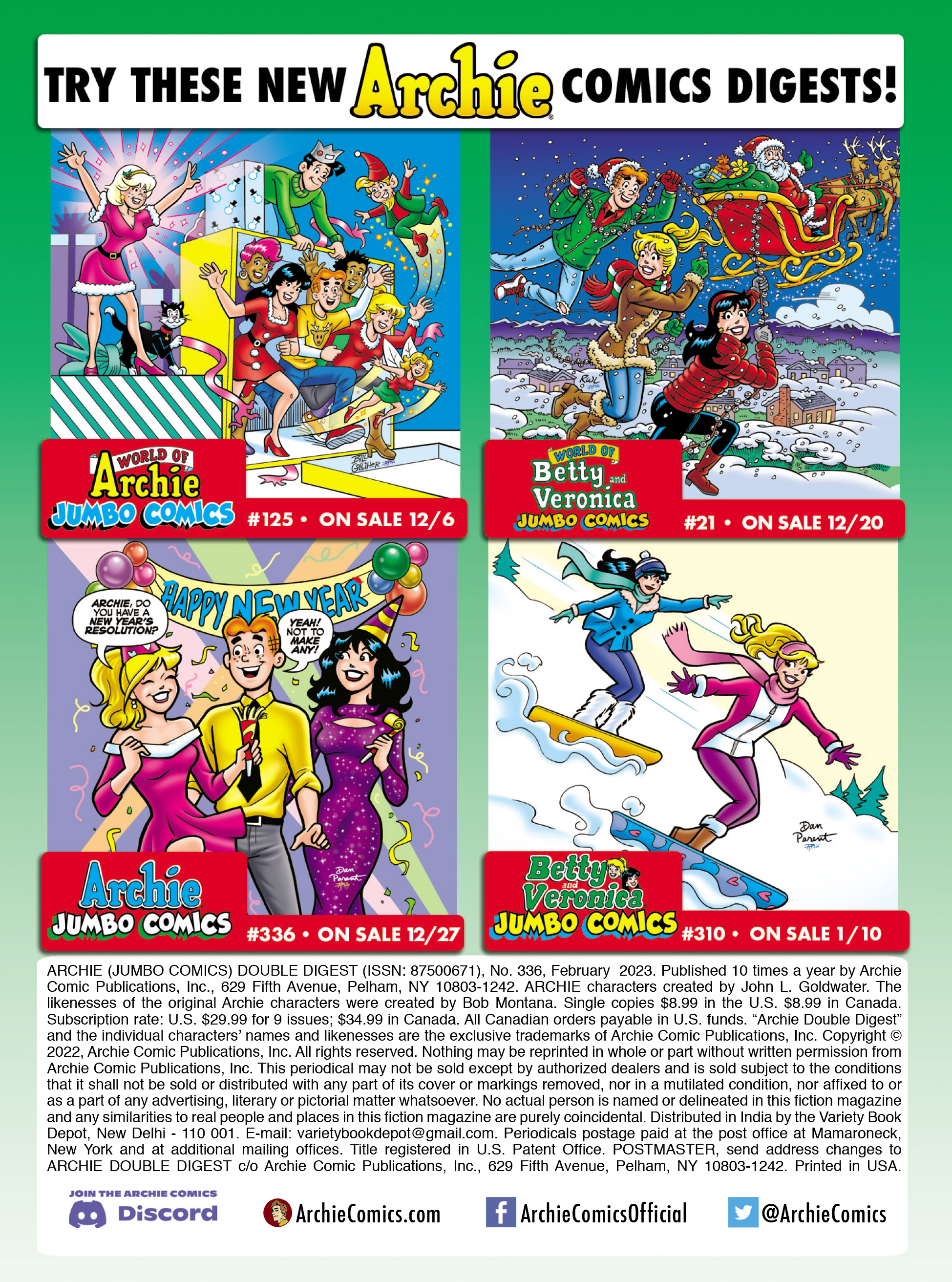 Read online Archie's Double Digest Magazine comic -  Issue #336 - 185