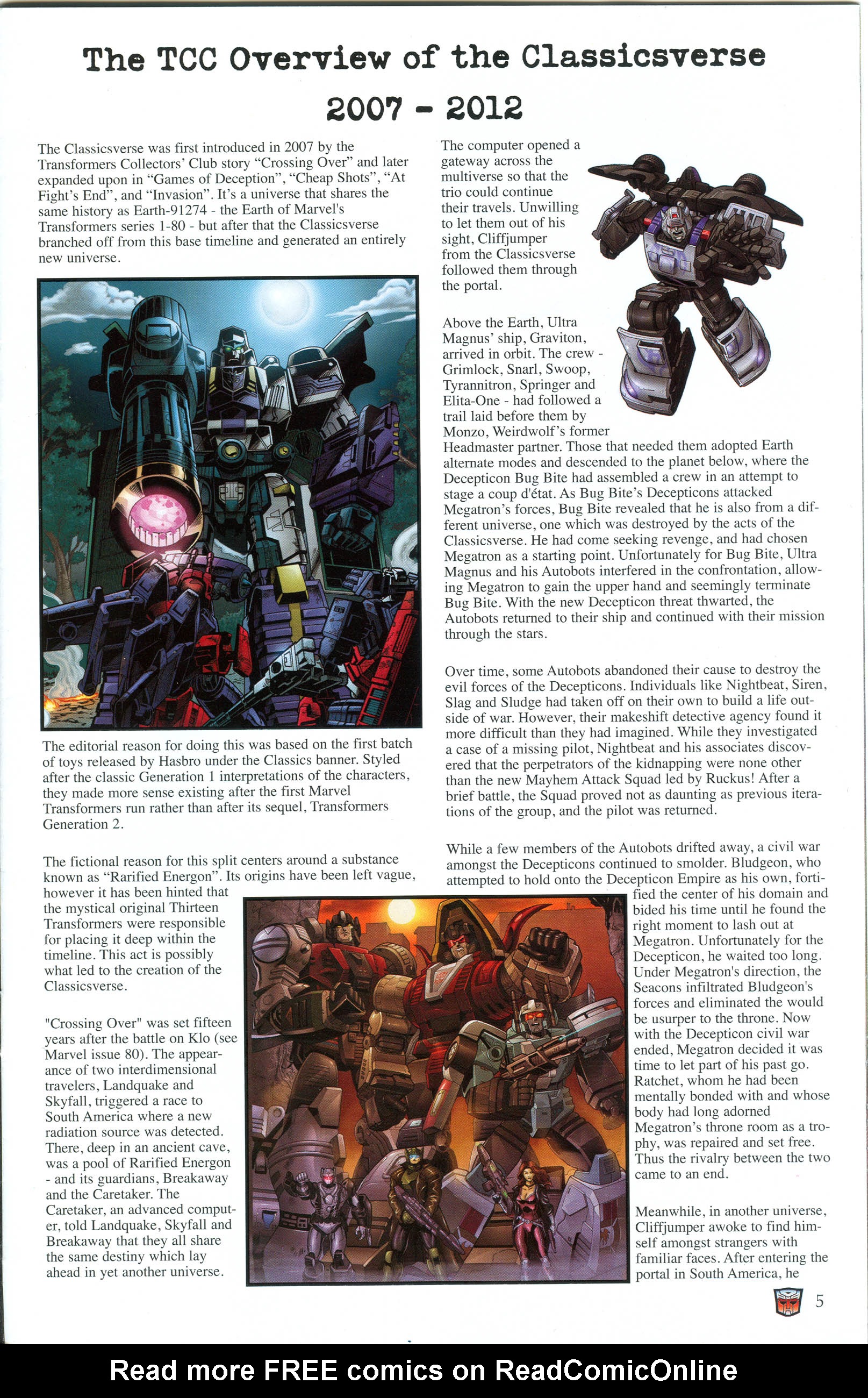 Read online Transformers: Collectors' Club comic -  Issue #49 - 5