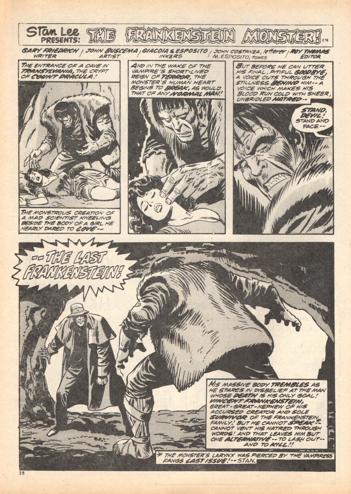 Read online Dracula Lives (1974) comic -  Issue #18 - 28
