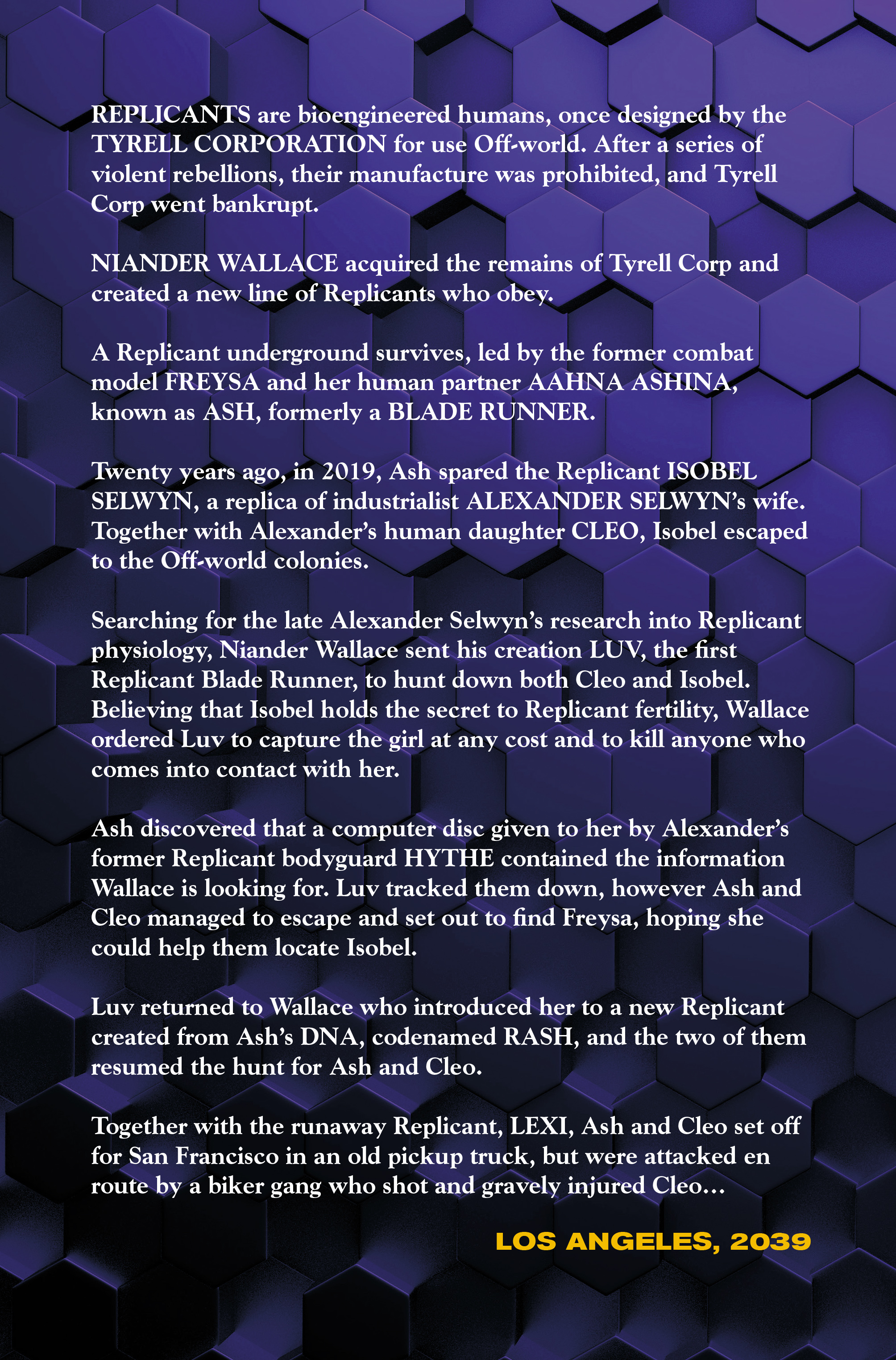 Read online Blade Runner 2039 comic -  Issue #6 - 6