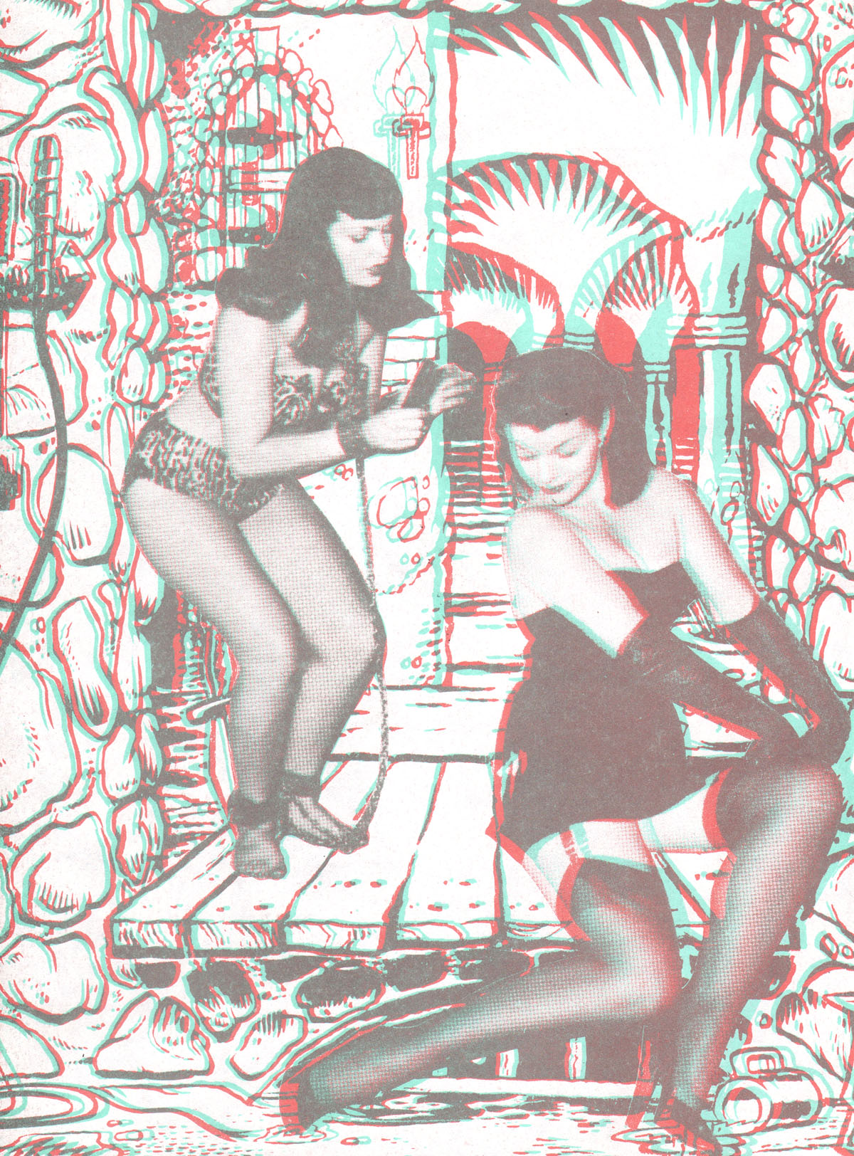 Read online Betty Page Captured Jungle Girl 3-D comic -  Issue # Full - 8