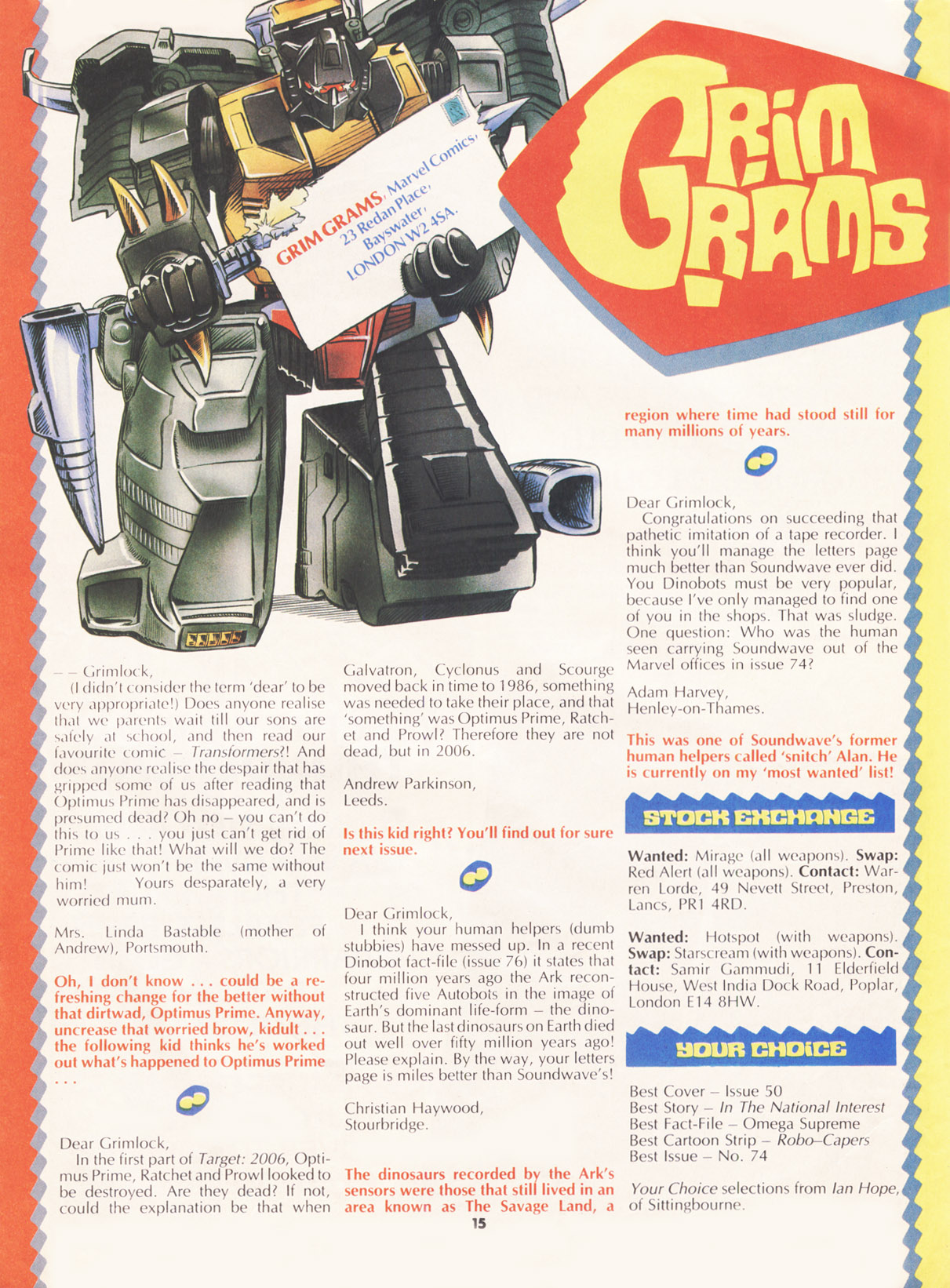 Read online The Transformers (UK) comic -  Issue #84 - 14