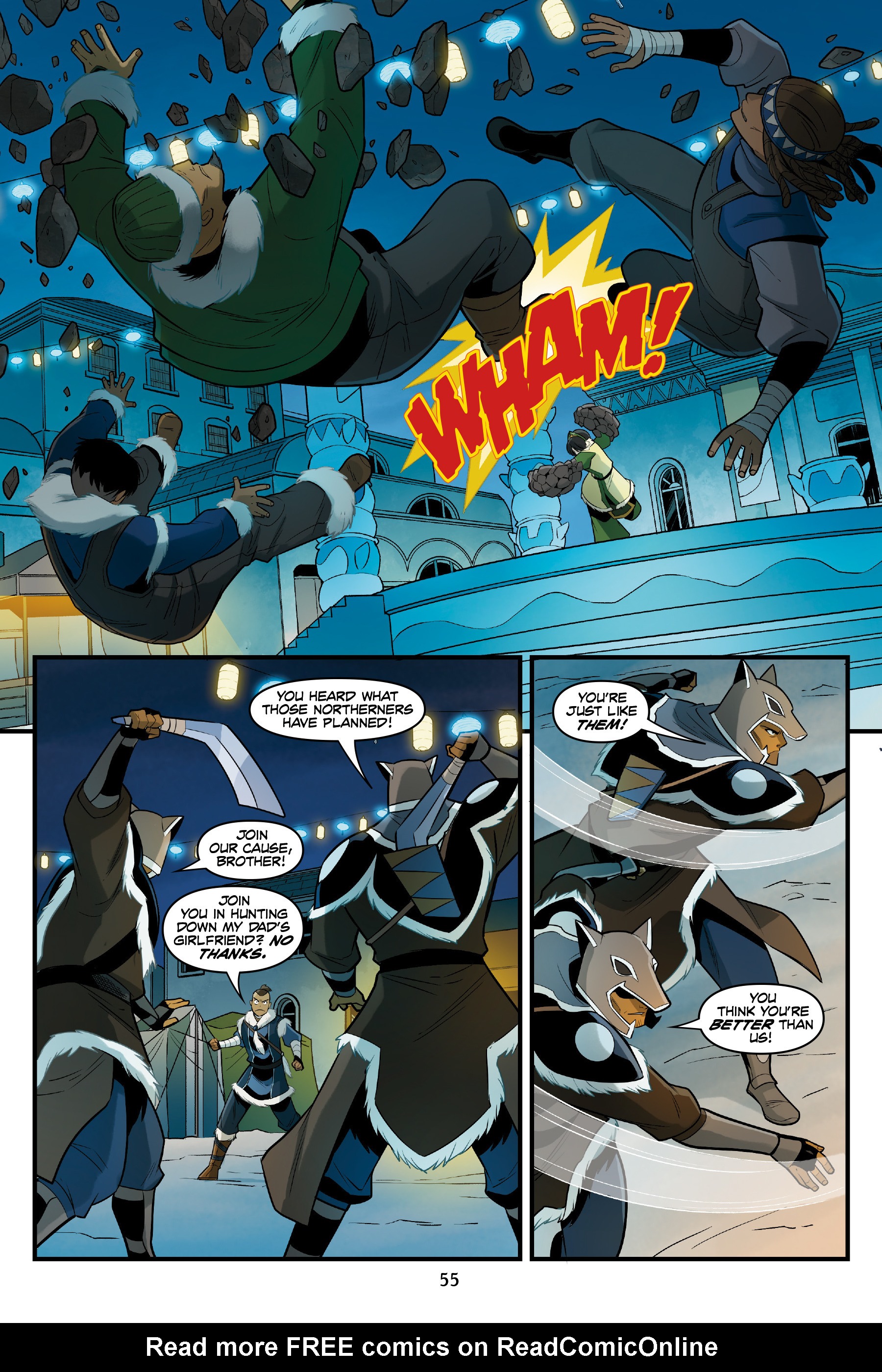 Read online Nickelodeon Avatar: The Last Airbender - North and South comic -  Issue #2 - 55