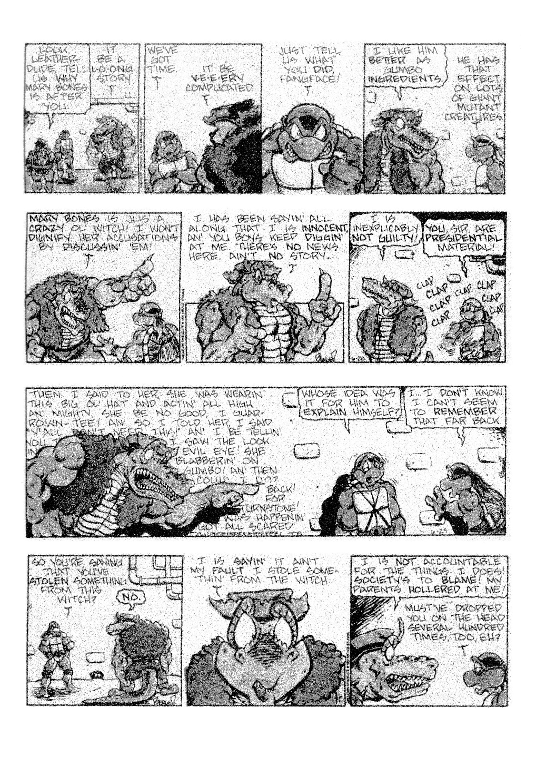 Read online Teenage Mutant Ninja Turtles: Complete Newspaper Daily Comic Strip Collection comic -  Issue # TPB 3 (Part 1) - 35