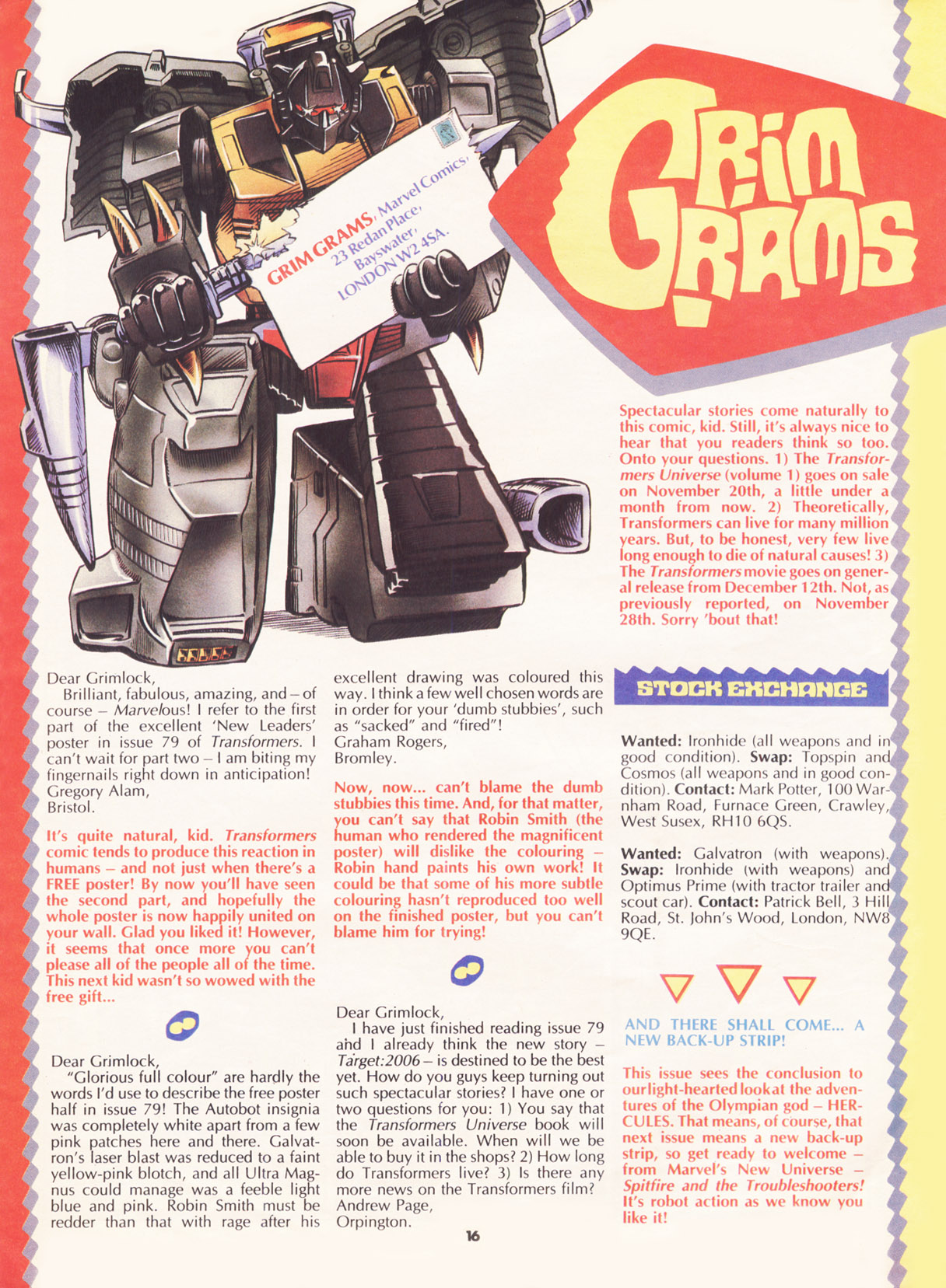 Read online The Transformers (UK) comic -  Issue #85 - 14
