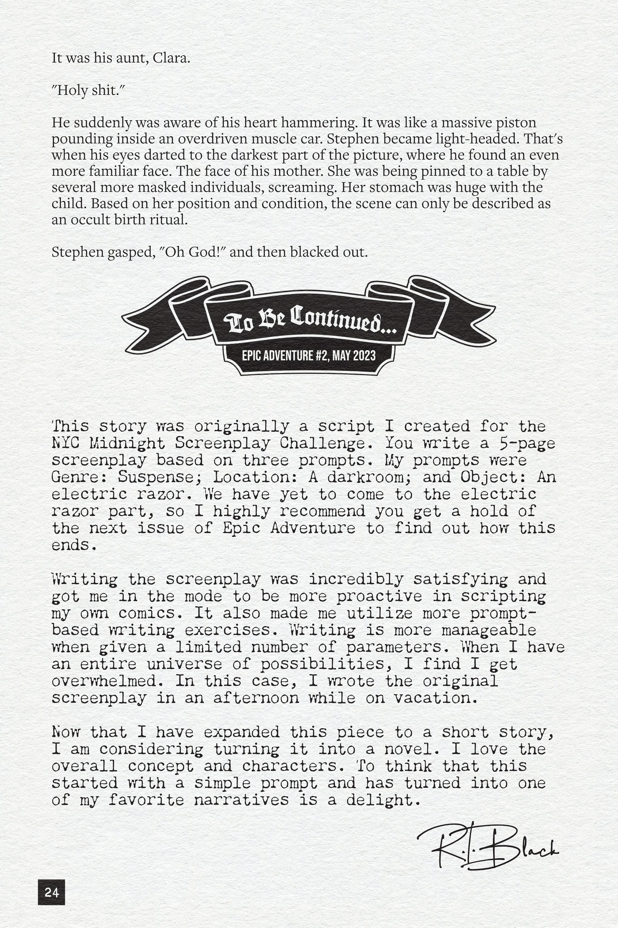 Read online Epic Adventure Zine comic -  Issue # Full - 24