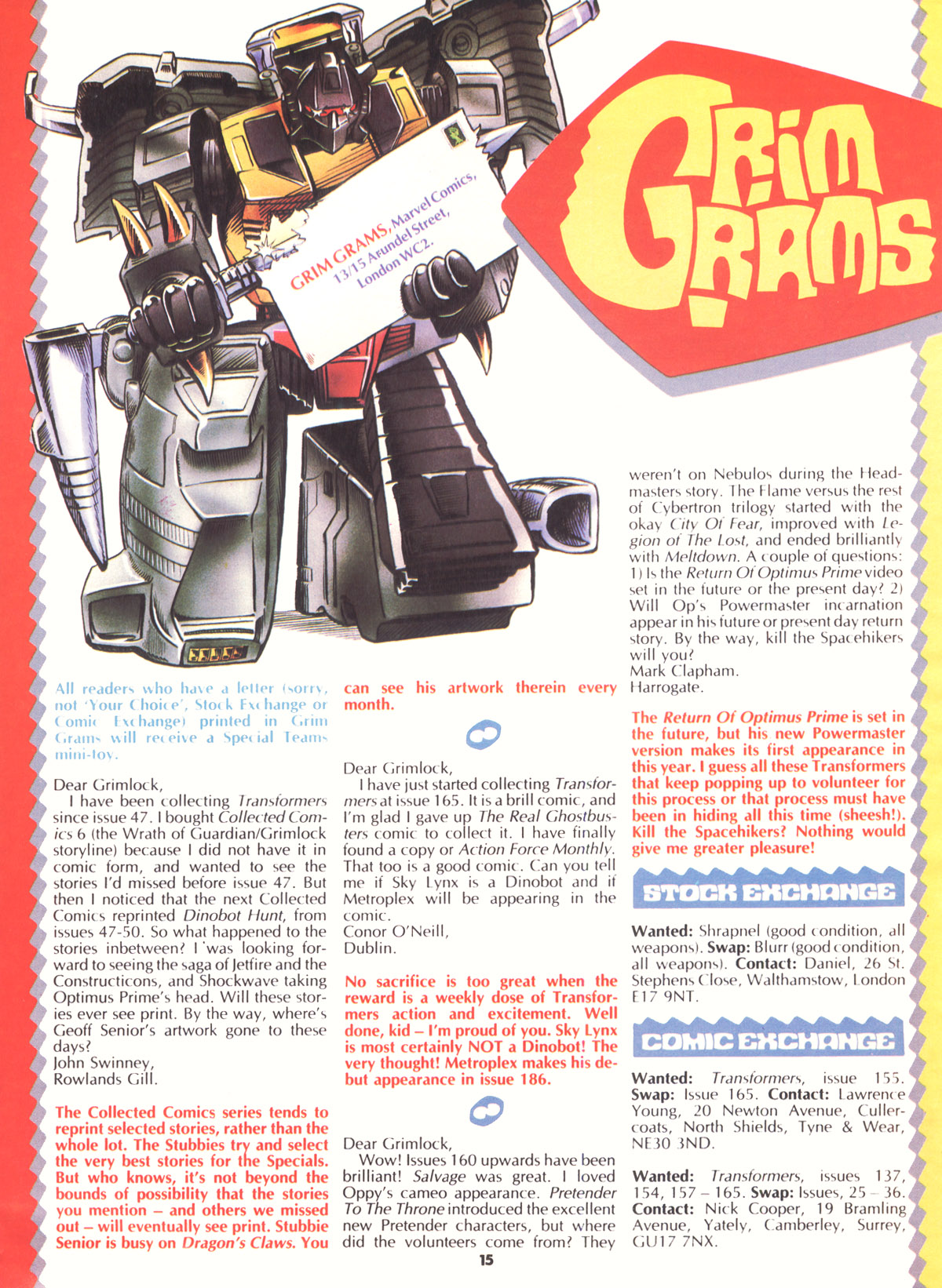 Read online The Transformers (UK) comic -  Issue #181 - 15