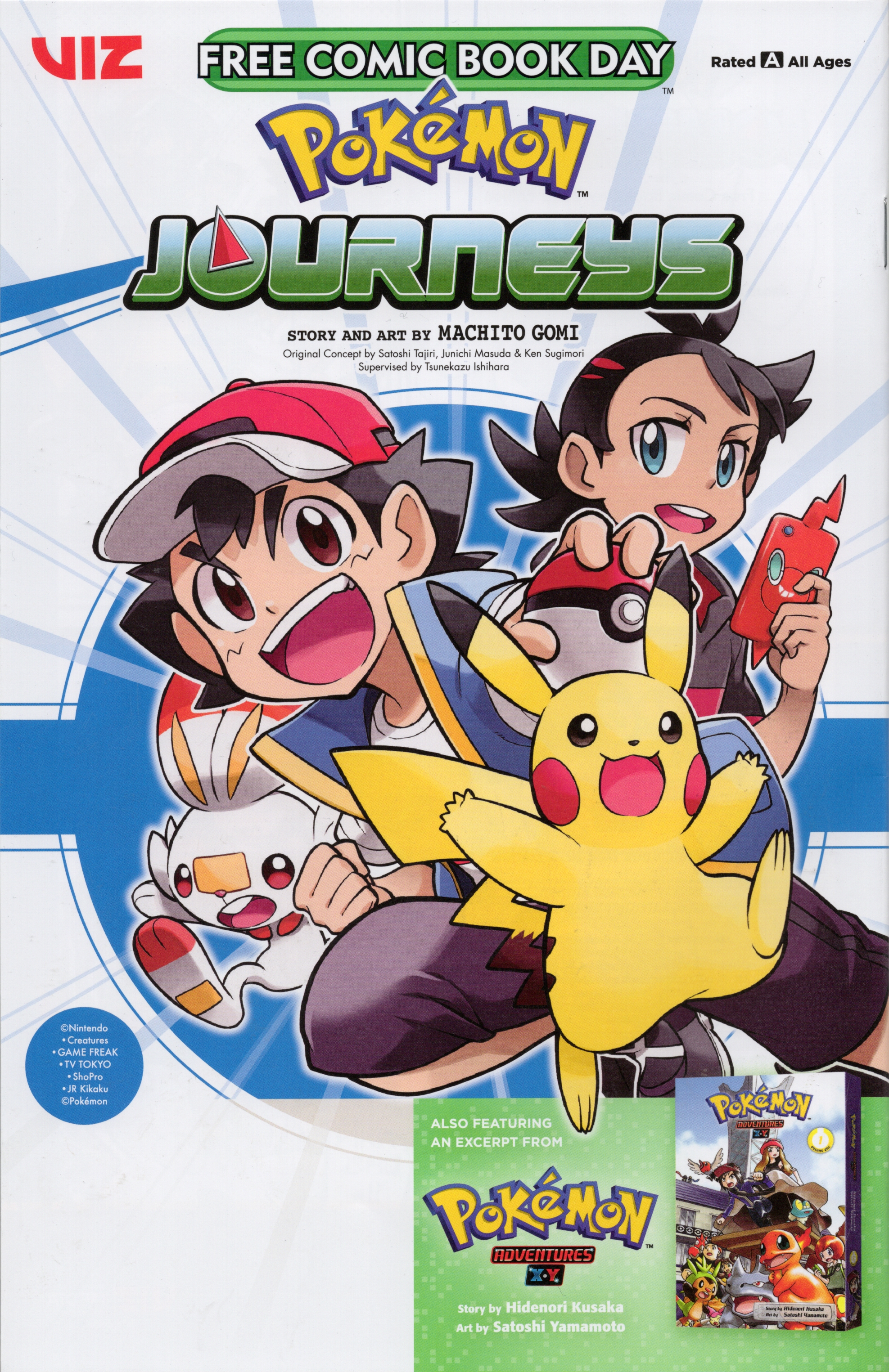 Read online Free Comic Book Day 2022 comic -  Issue # Viz Pokemon Journeys and X Y - 1