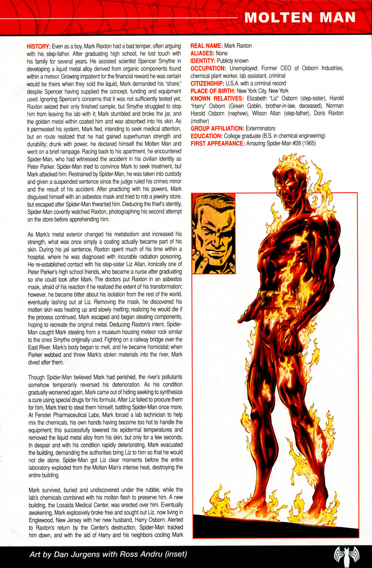 Read online The Official Handbook of the Marvel Universe: Spider-Man: Back In Black Handbook comic -  Issue # Full - 19