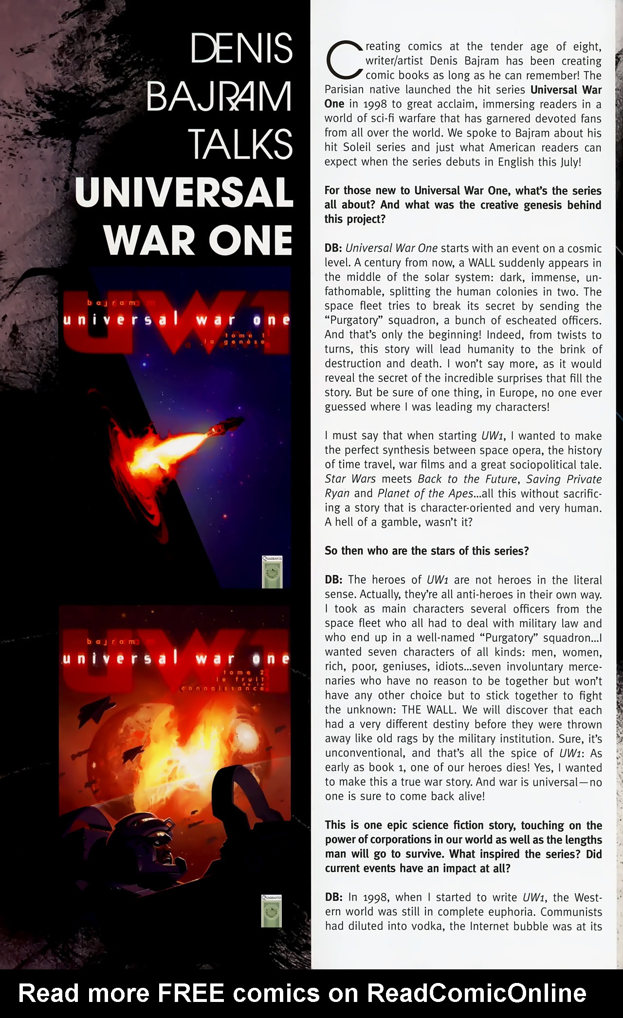 Read online Universal War One comic -  Issue #1 - 52