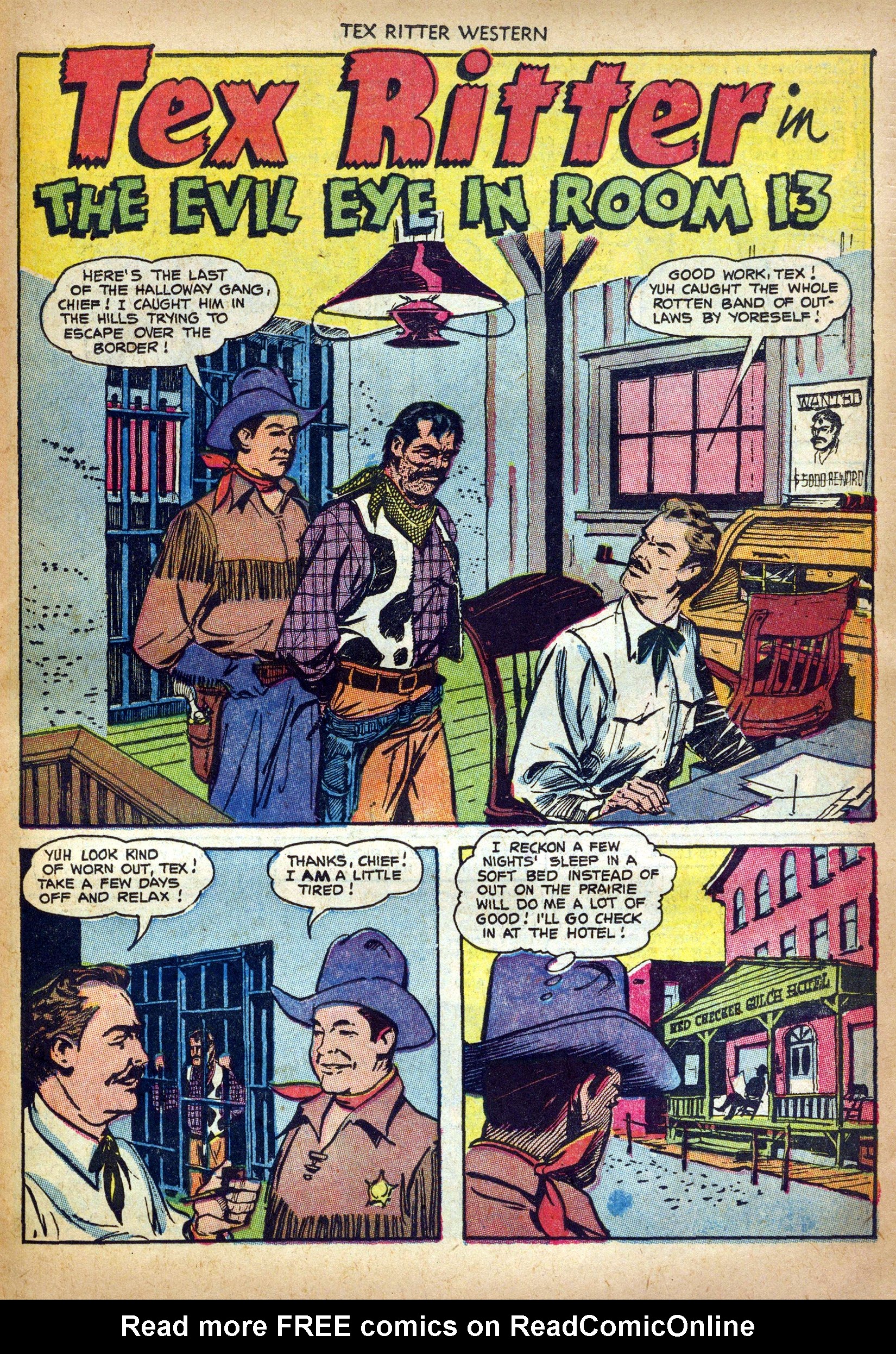 Read online Tex Ritter Western comic -  Issue #19 - 23