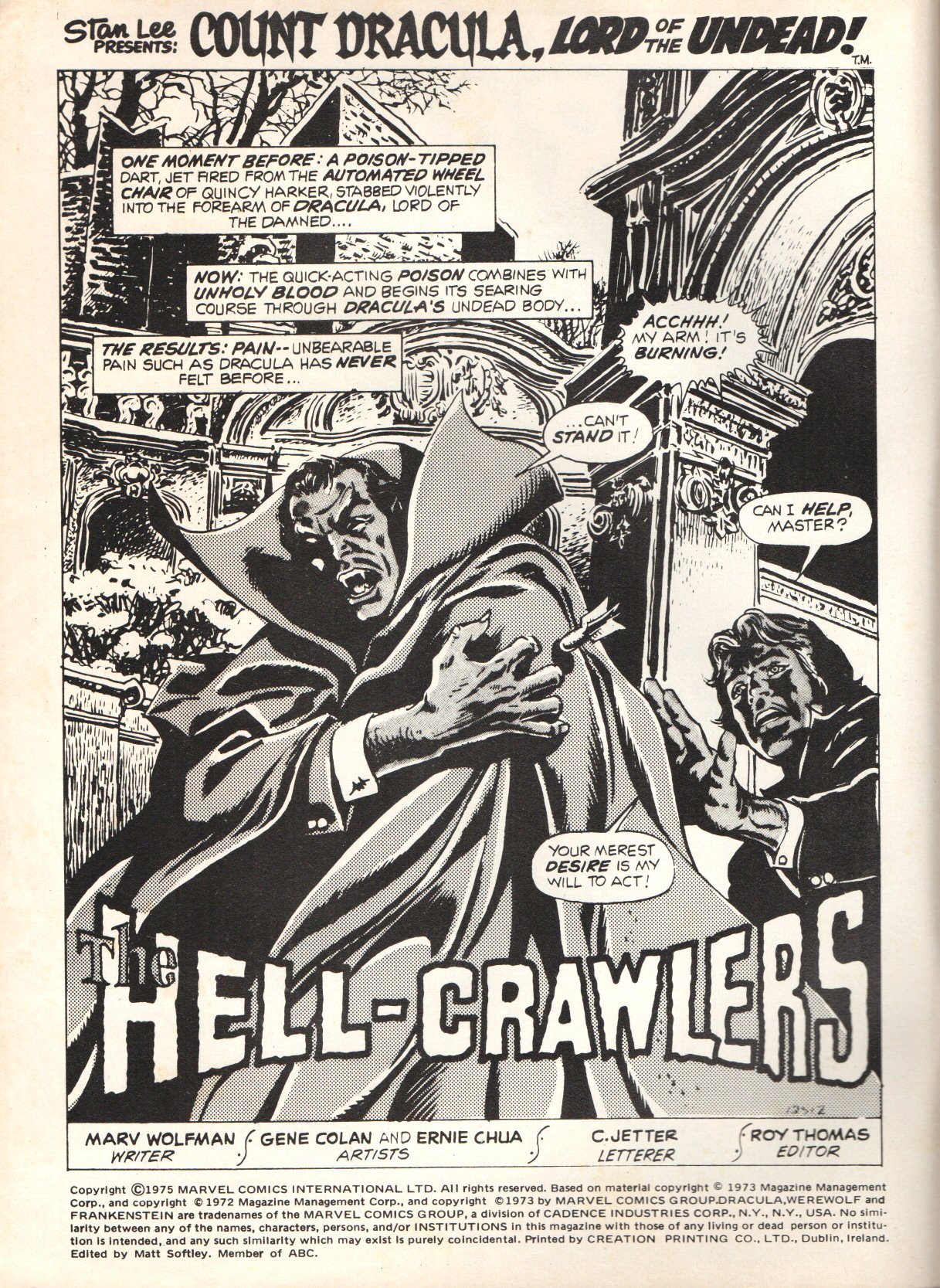 Read online Dracula Lives (1974) comic -  Issue #15 - 2