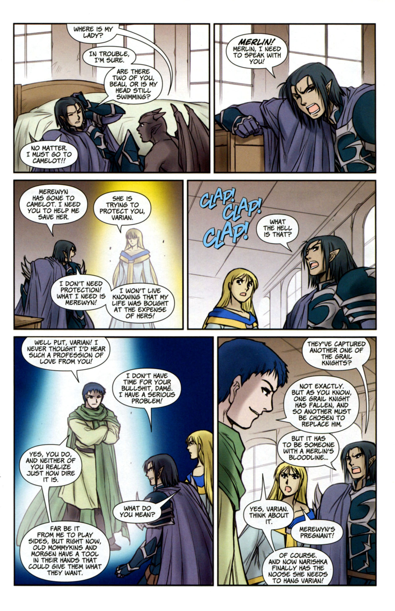 Read online Lords of Avalon: Knight of Darkness comic -  Issue #6 - 16