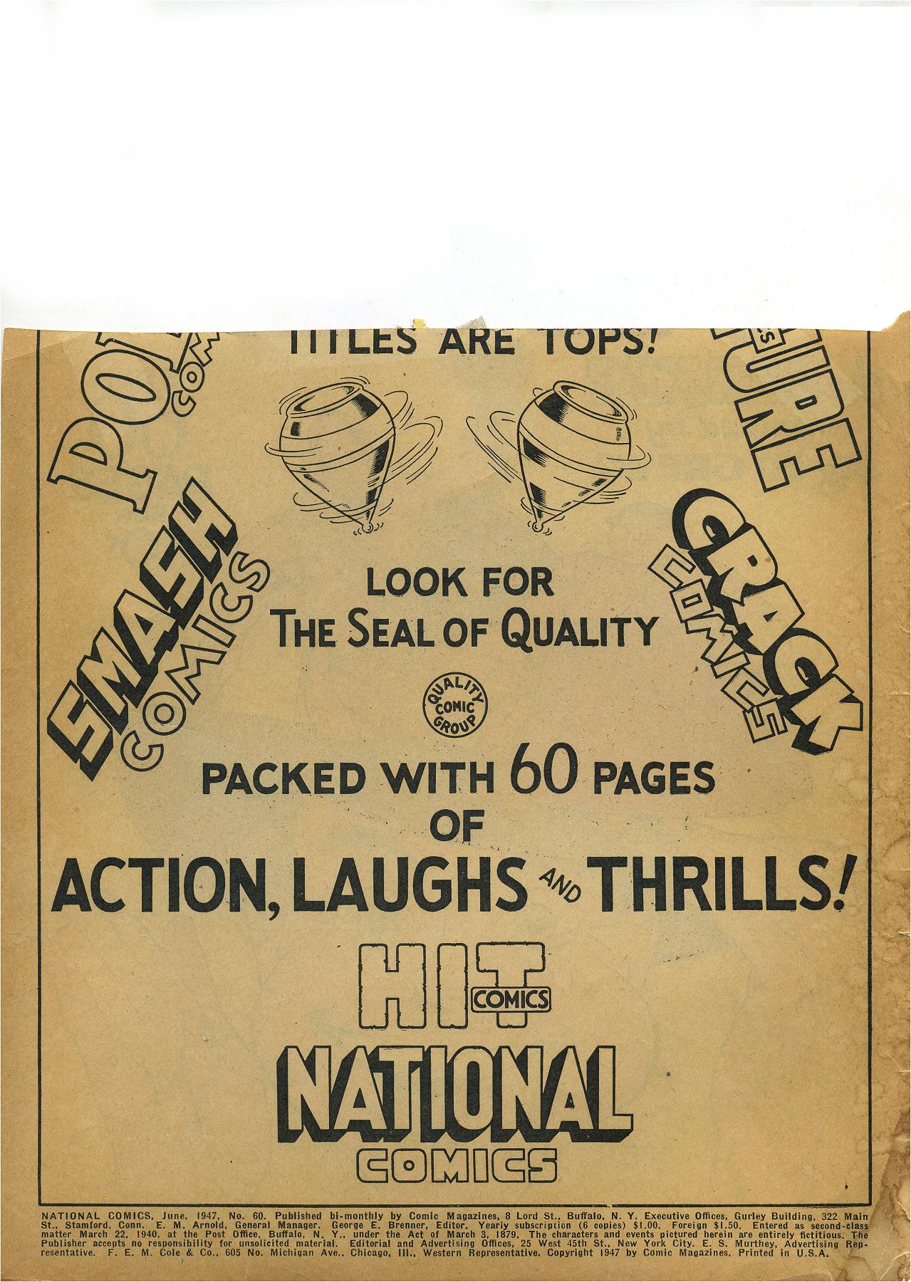 Read online National Comics comic -  Issue #60 - 2