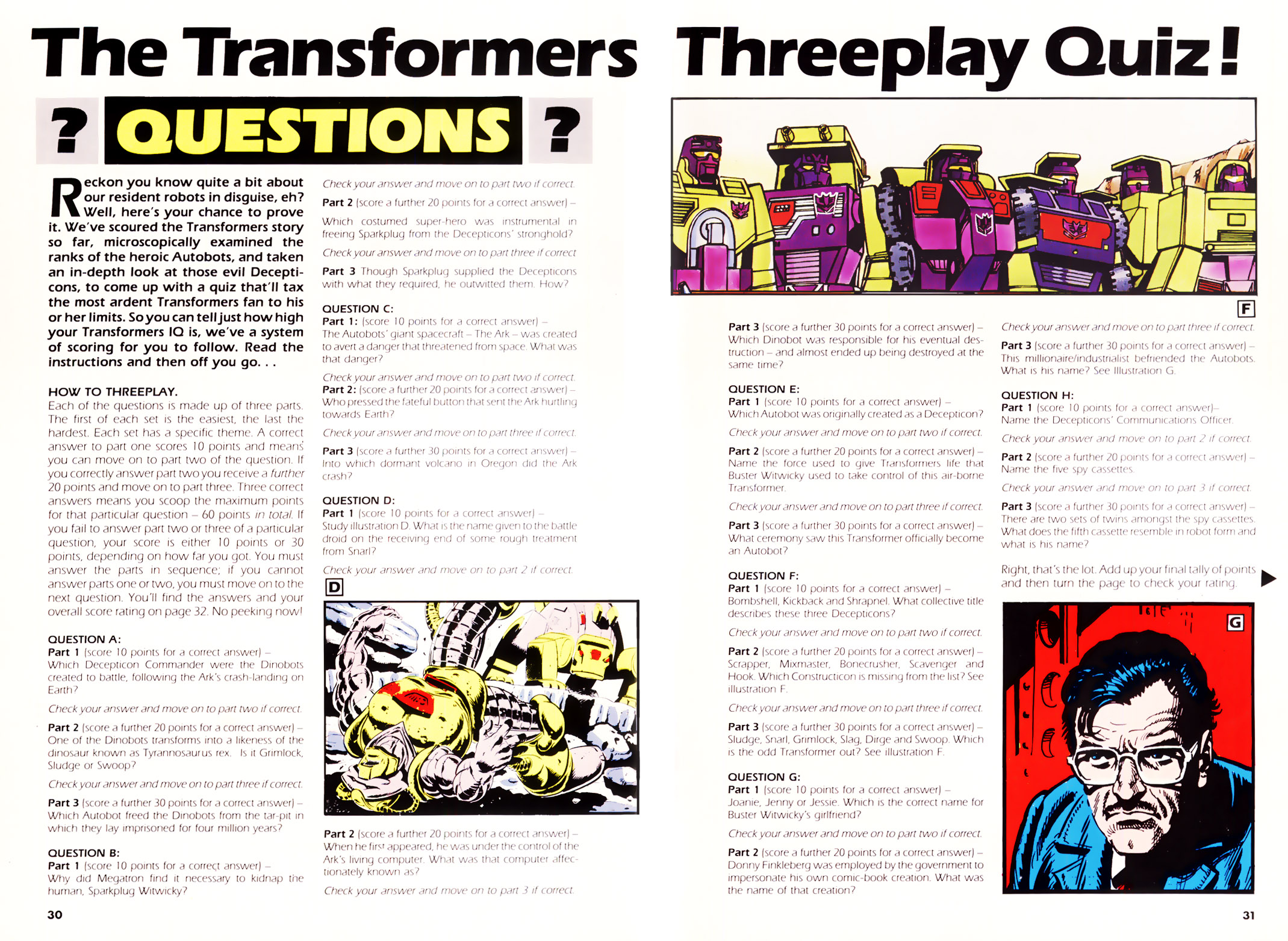Read online The Transformers Annual comic -  Issue #1986 - 29