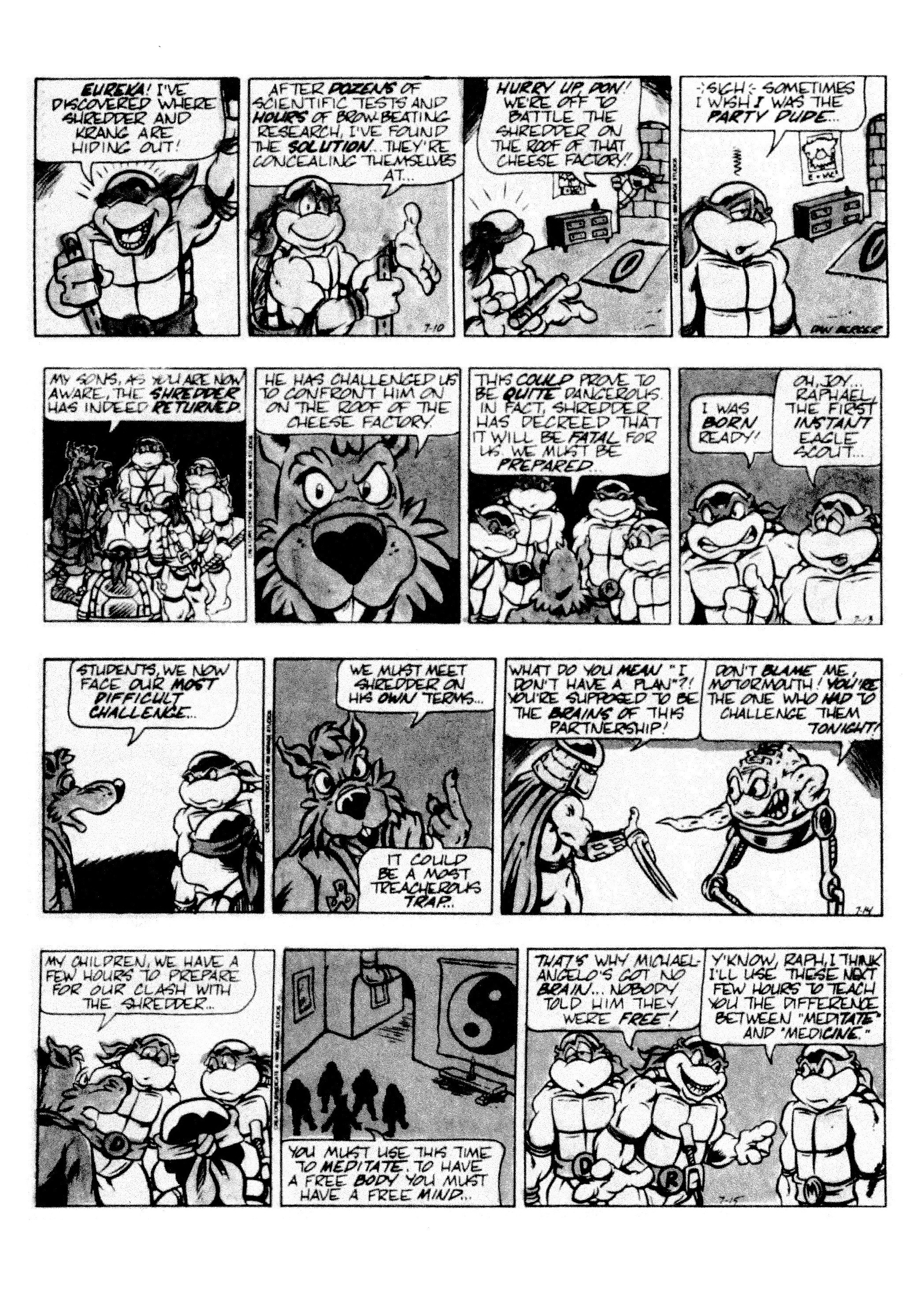 Read online Teenage Mutant Ninja Turtles: Complete Newspaper Daily Comic Strip Collection comic -  Issue # TPB 2 (Part 2) - 20