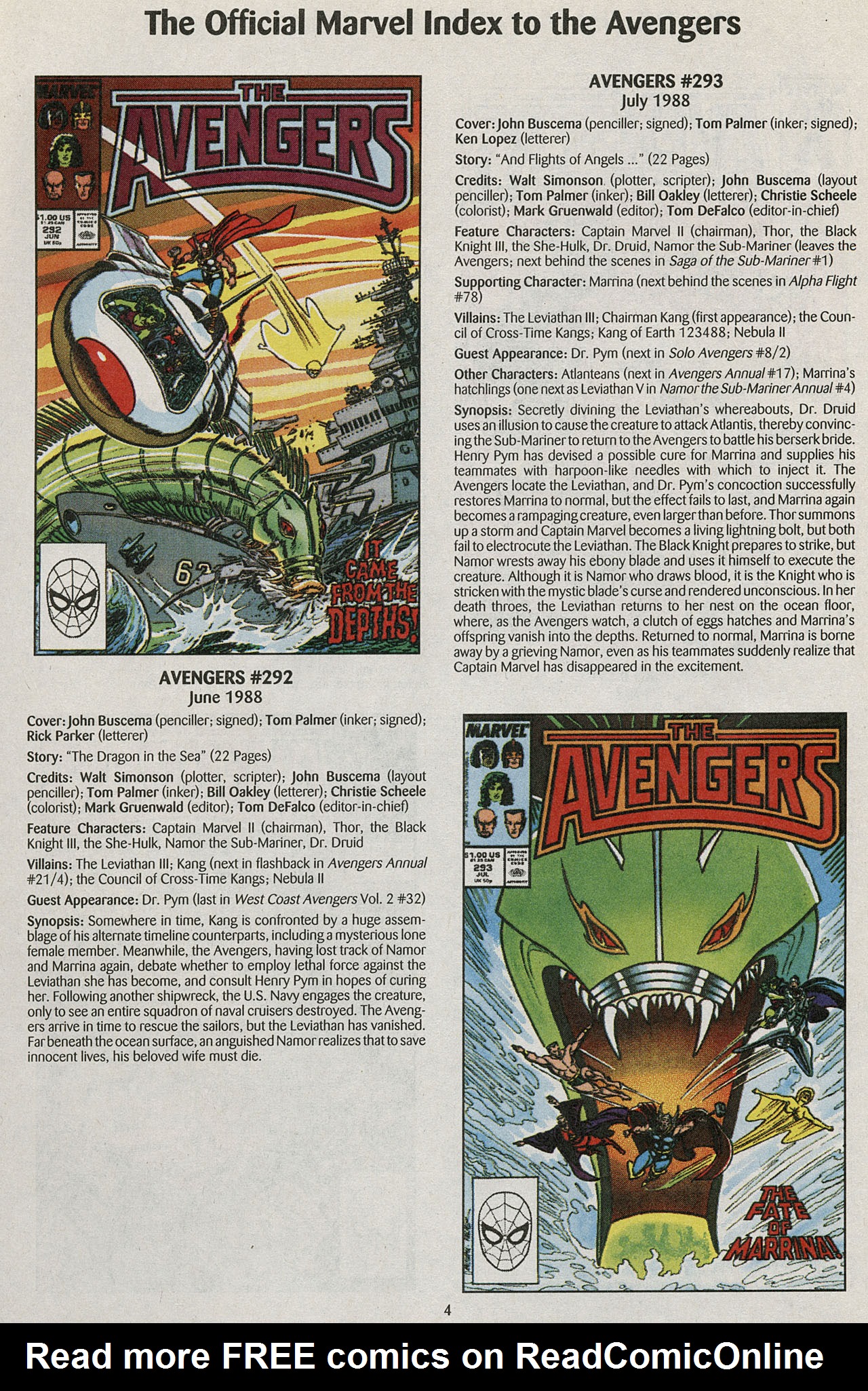 Read online The Official Marvel Index to the Avengers comic -  Issue #6 - 6