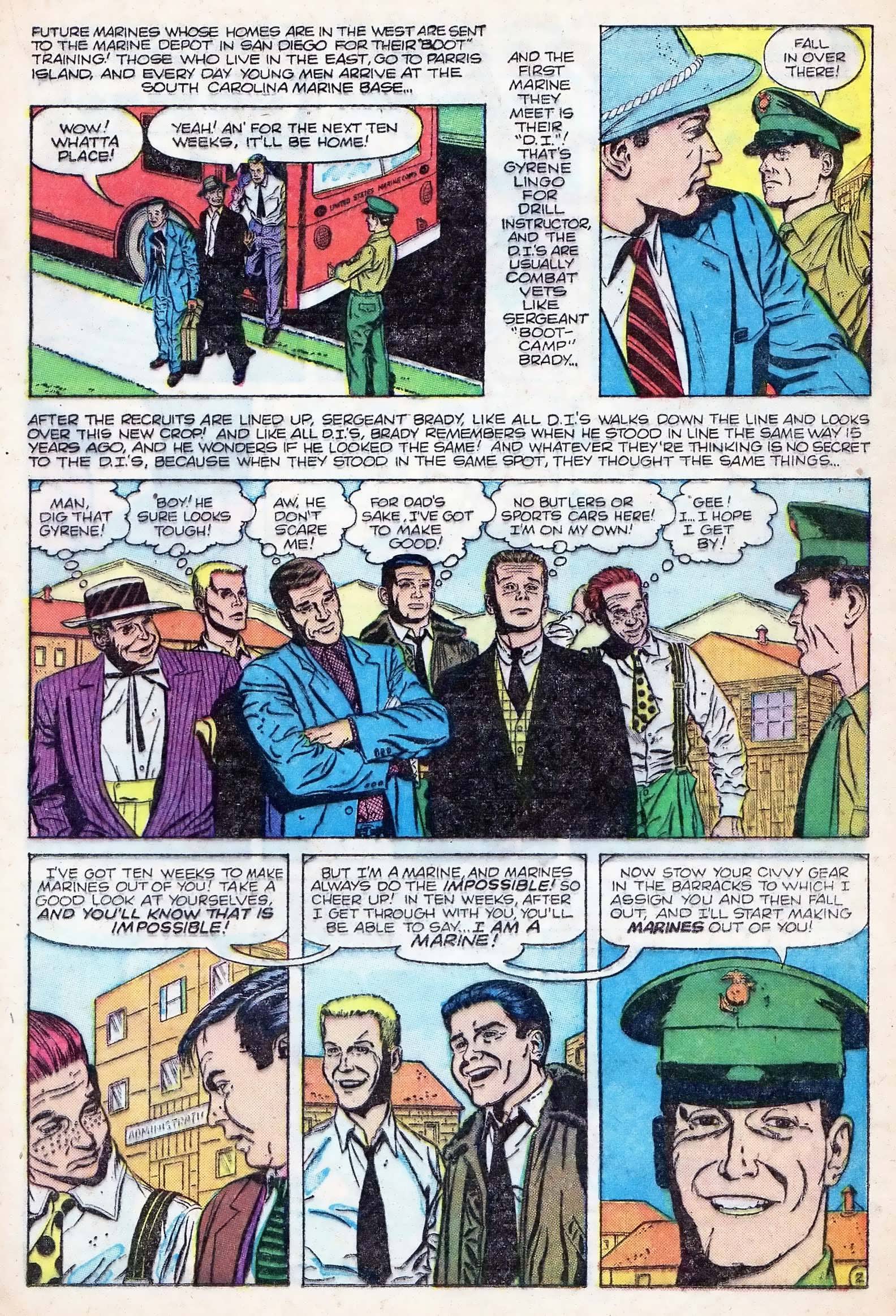 Read online Marines in Action comic -  Issue #1 - 21