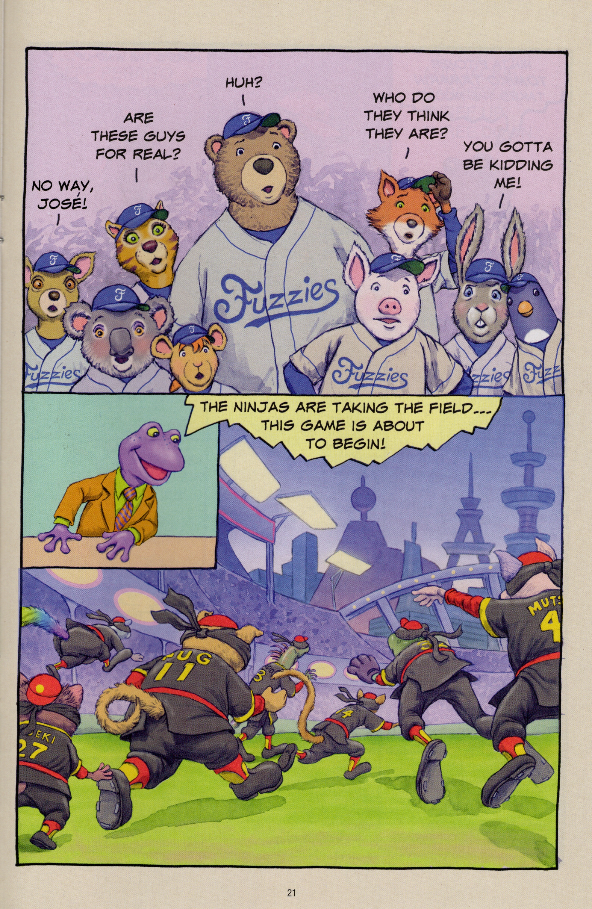 Read online Free Comic Book Day 2022 comic -  Issue # Papercutz Fuzzy Baseball - 21