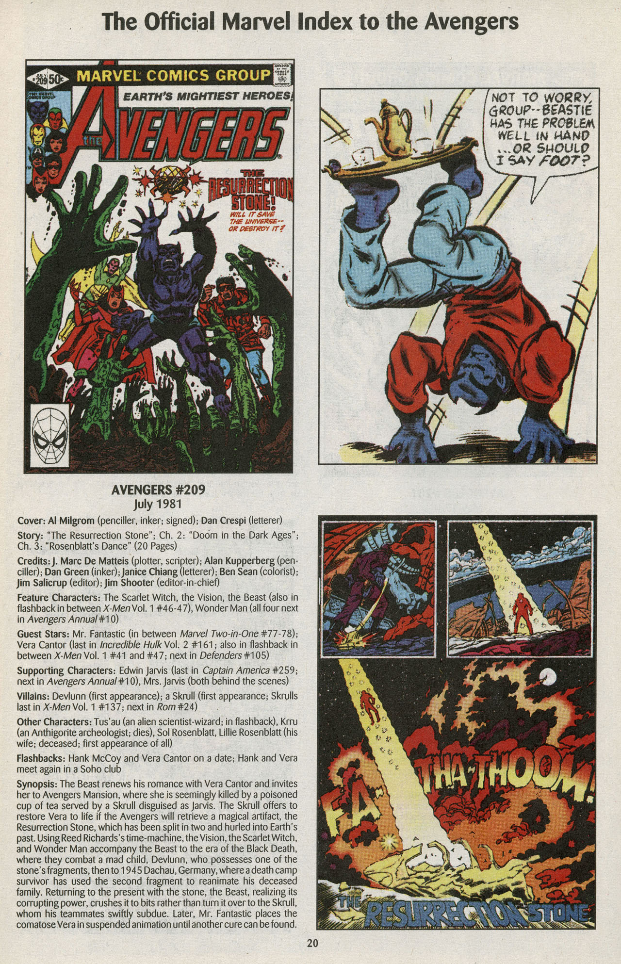 Read online The Official Marvel Index to the Avengers comic -  Issue #4 - 22