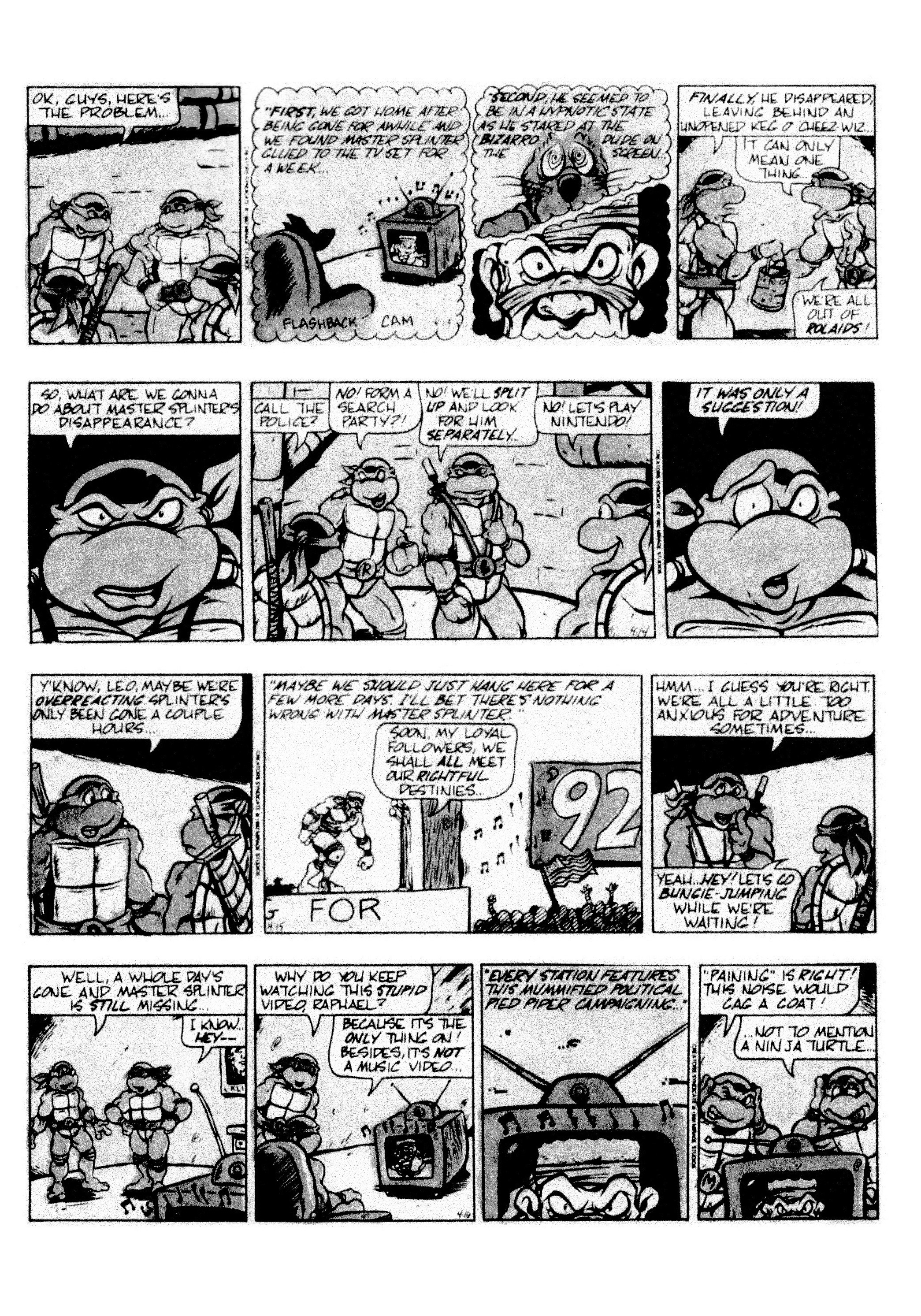 Read online Teenage Mutant Ninja Turtles: Complete Newspaper Daily Comic Strip Collection comic -  Issue # TPB 2 (Part 2) - 4