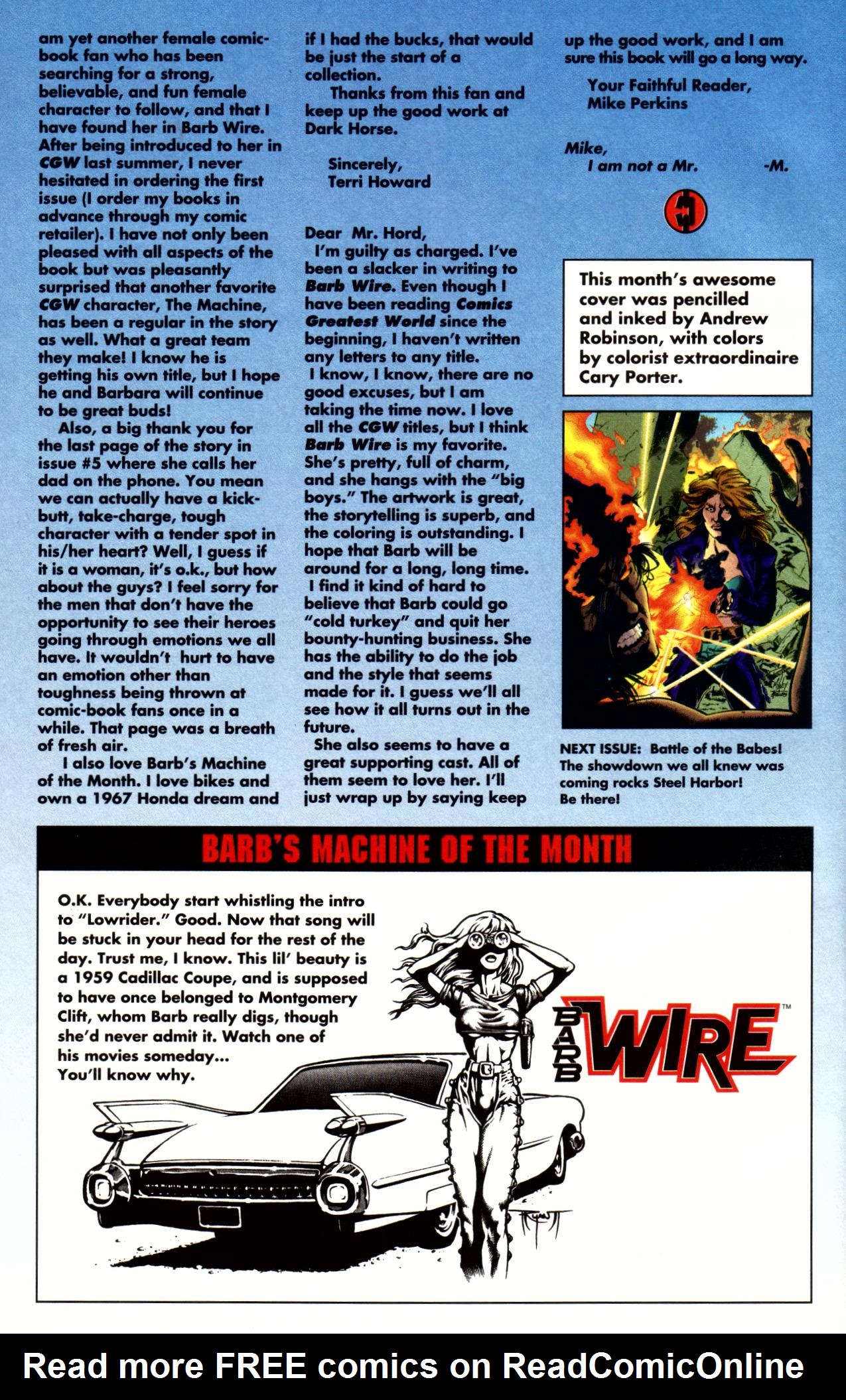 Read online Barb Wire (1994) comic -  Issue #8 - 25