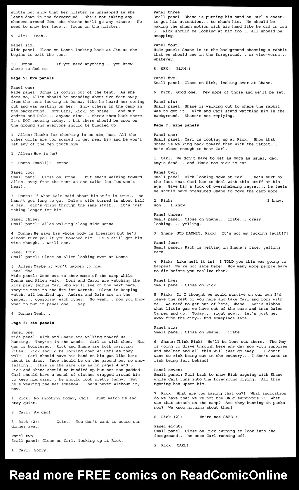 Read online The Walking Dead comic -  Issue # _Script Book 01 - 38