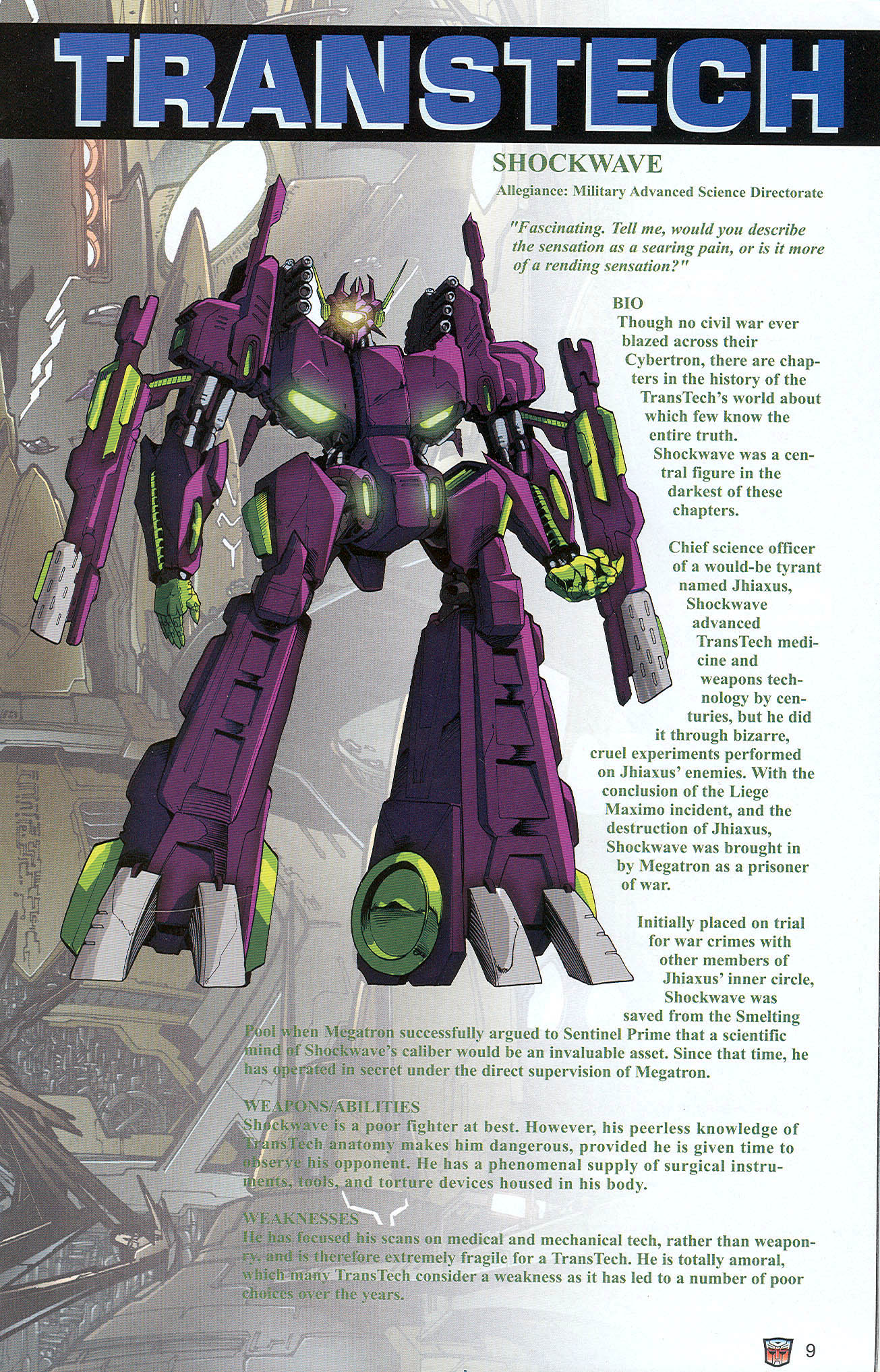 Read online Transformers: Collectors' Club comic -  Issue #22 - 9