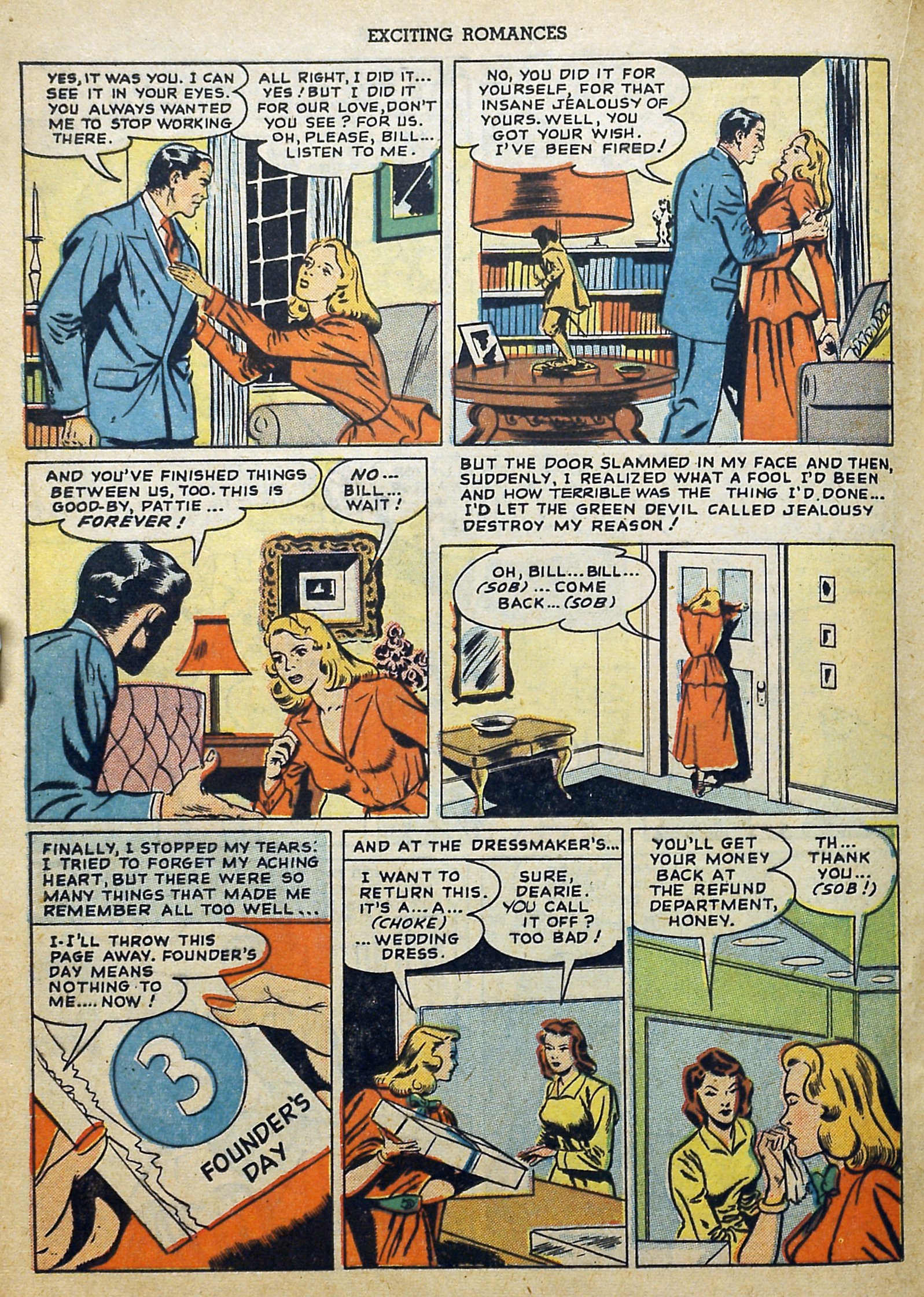 Read online Exciting Romances comic -  Issue #1 - 20