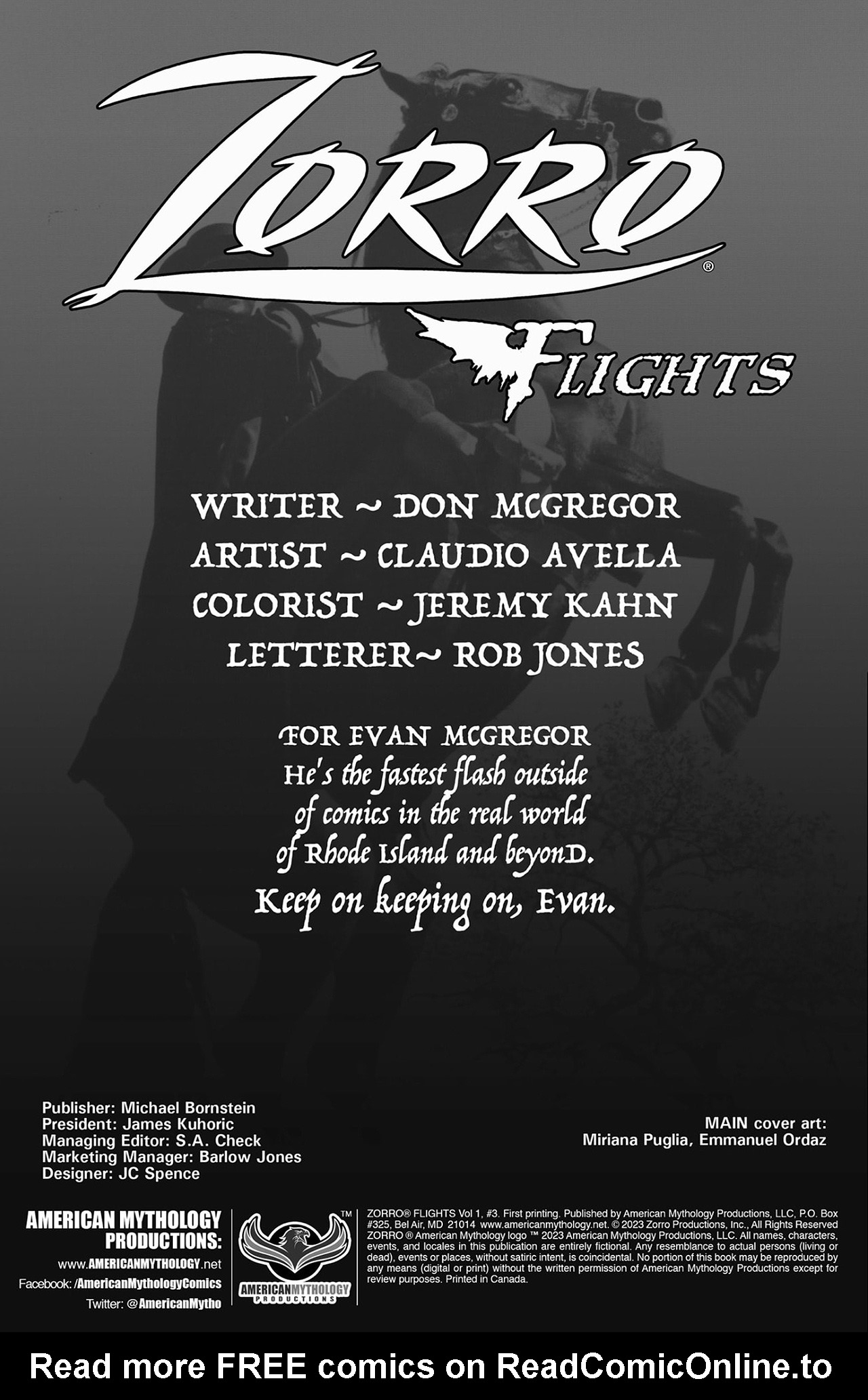 Read online Zorro Flights comic -  Issue #3 - 2