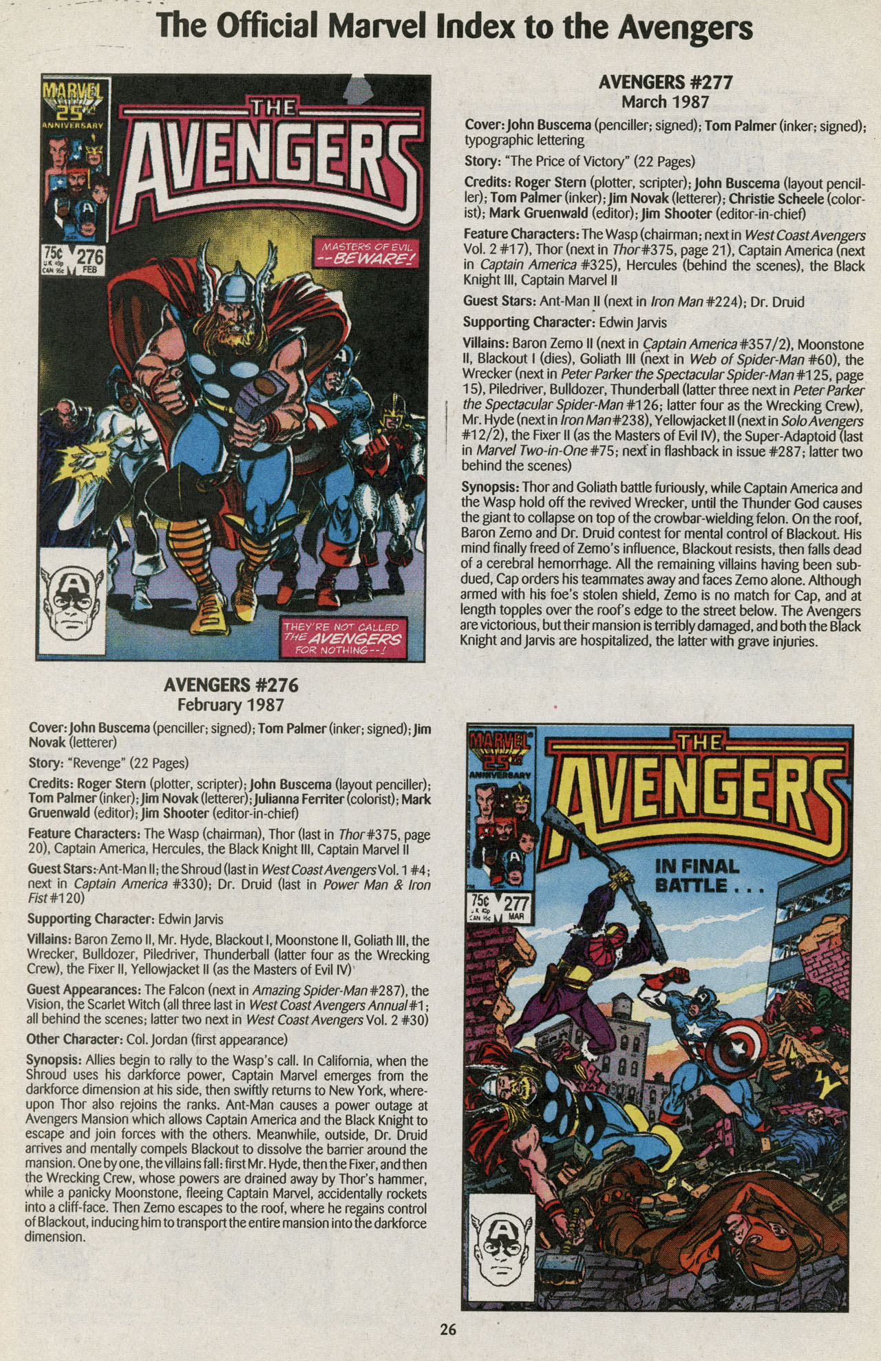 Read online The Official Marvel Index to the Avengers comic -  Issue #5 - 28