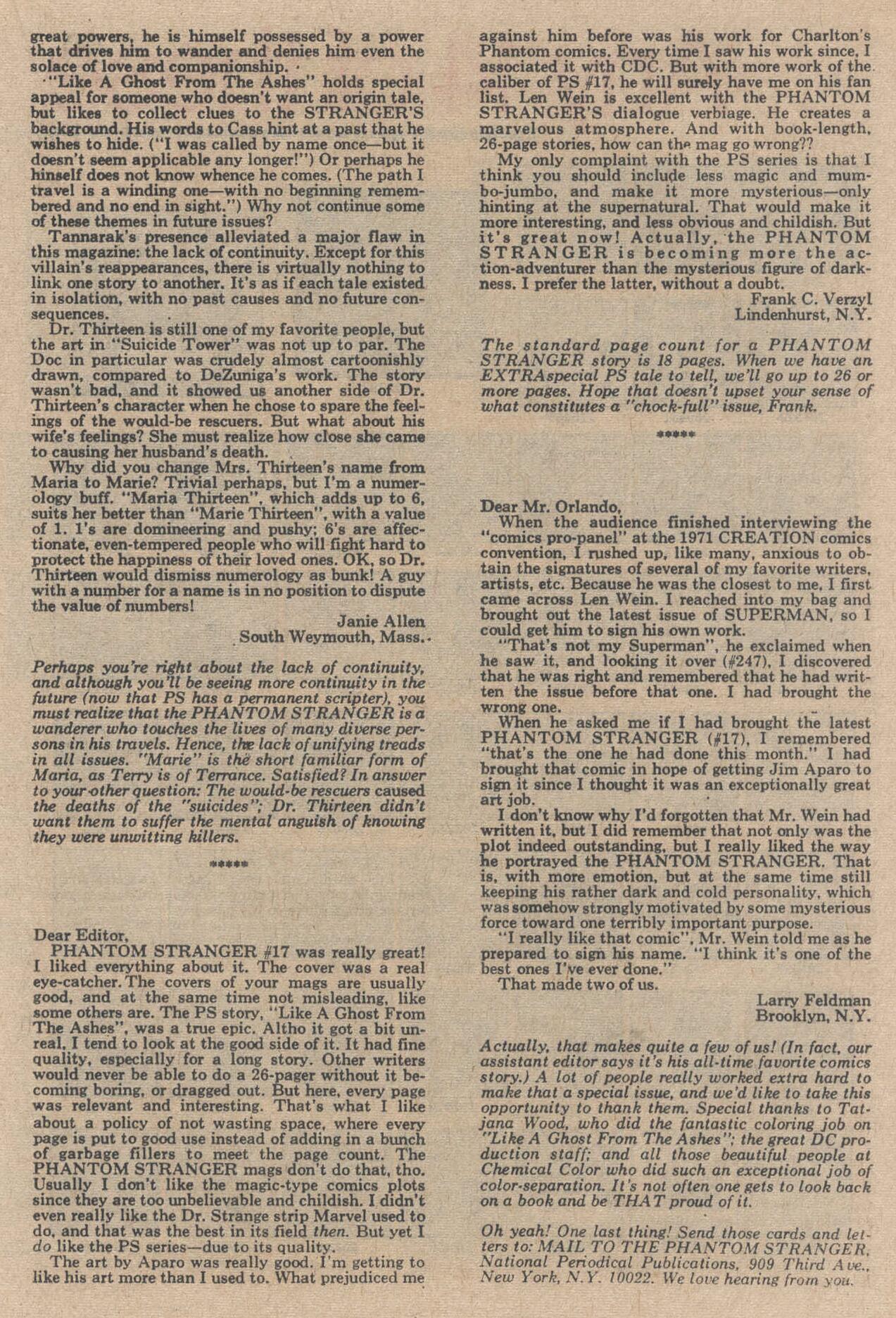 Read online The Phantom Stranger (1969) comic -  Issue #19 - 24