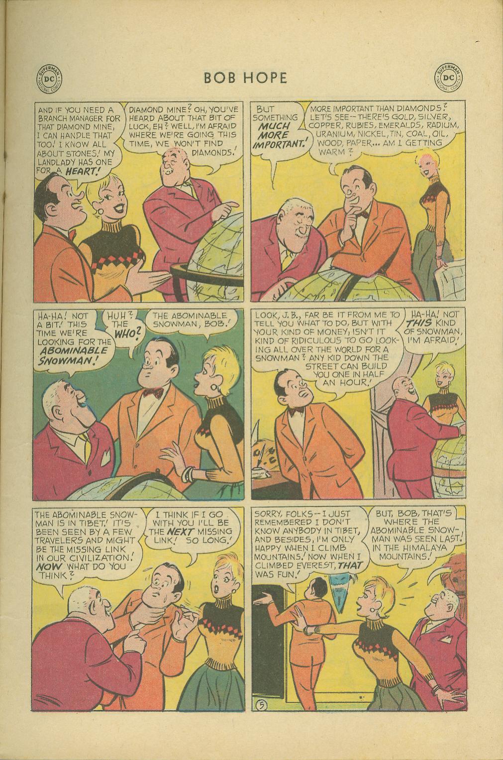 Read online The Adventures of Bob Hope comic -  Issue #54 - 7