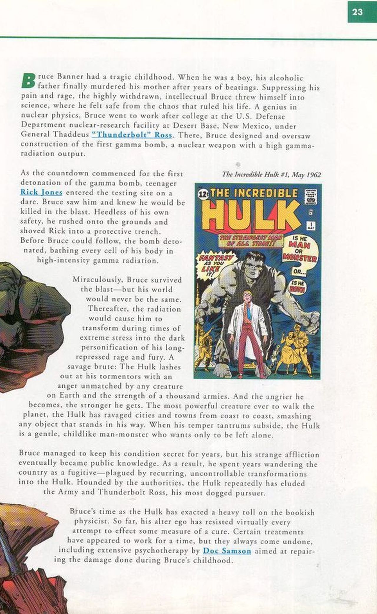 Read online Marvel Encyclopedia comic -  Issue # TPB 1 - 21