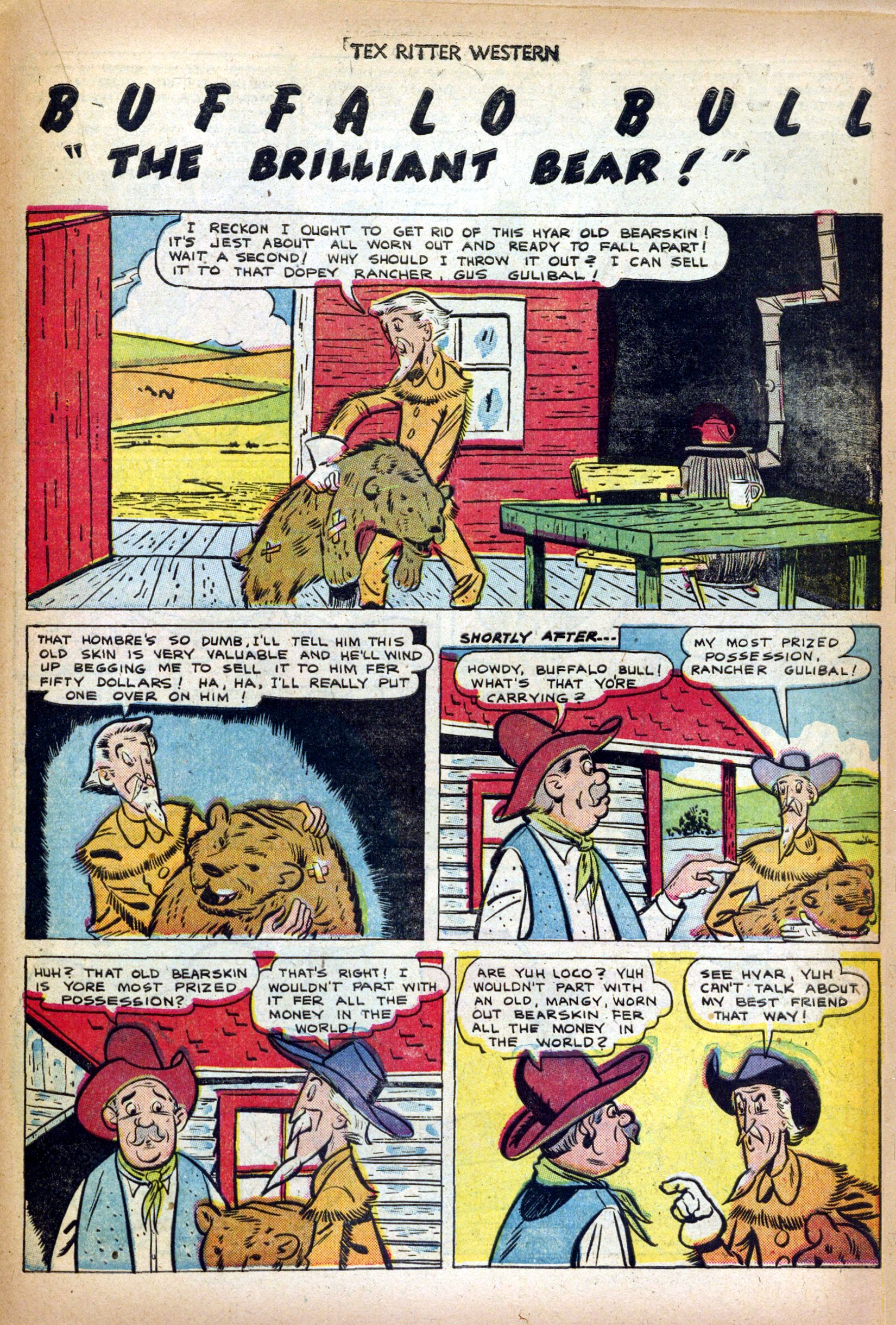 Read online Tex Ritter Western comic -  Issue #10 - 21