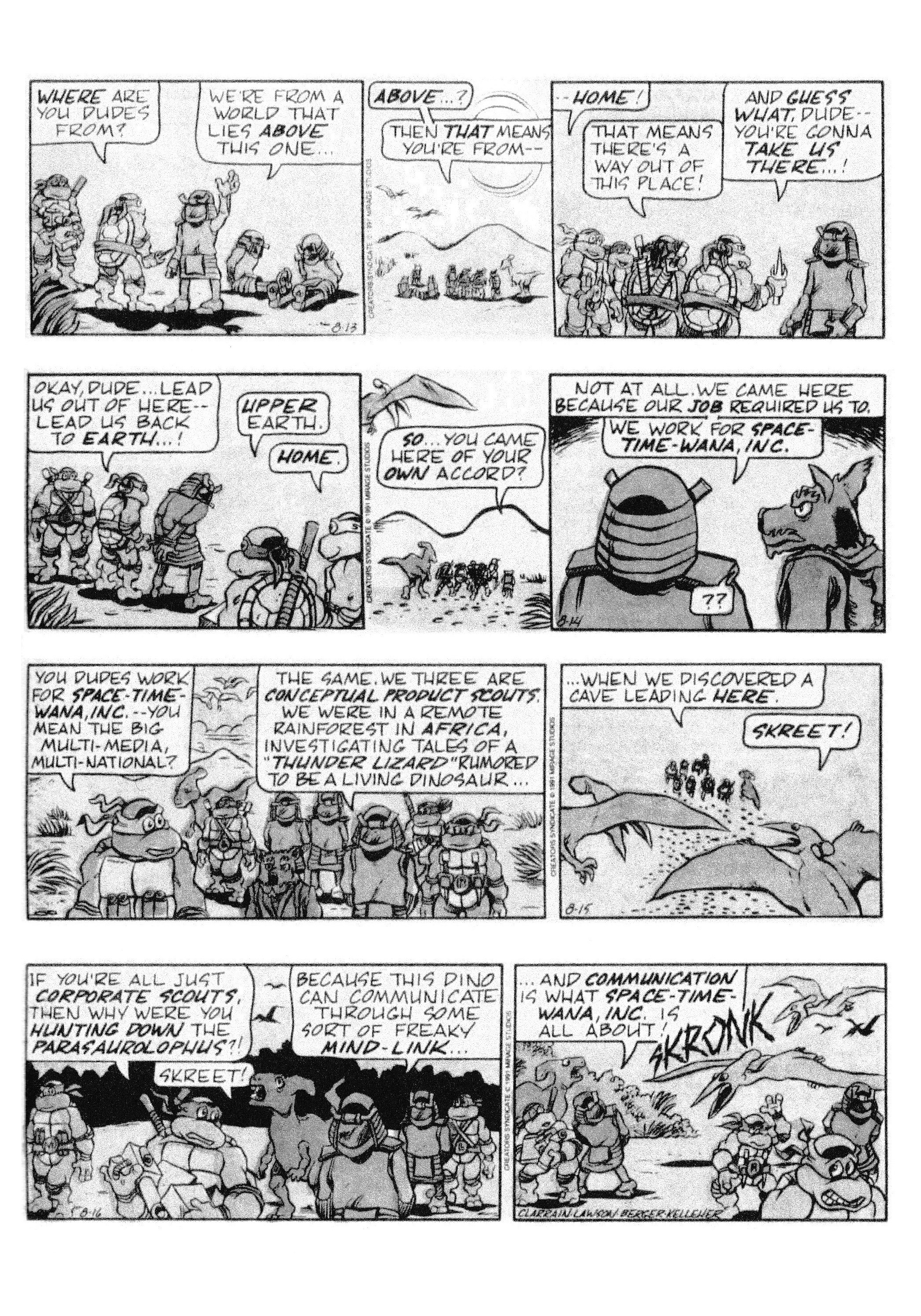 Read online Teenage Mutant Ninja Turtles: Complete Newspaper Daily Comic Strip Collection comic -  Issue # TPB 2 (Part 1) - 57