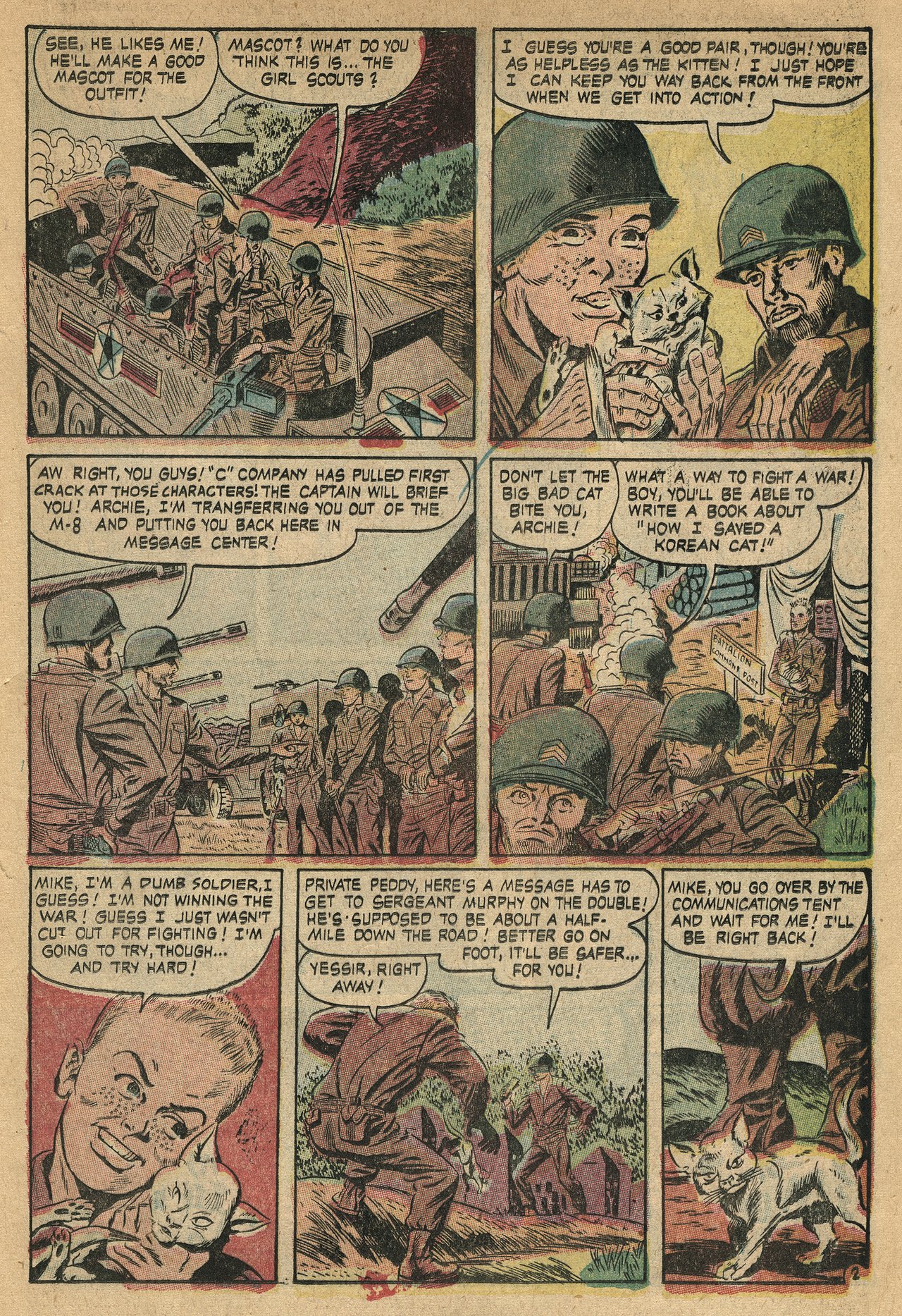 Read online Men in Action (1957) comic -  Issue #4 - 21
