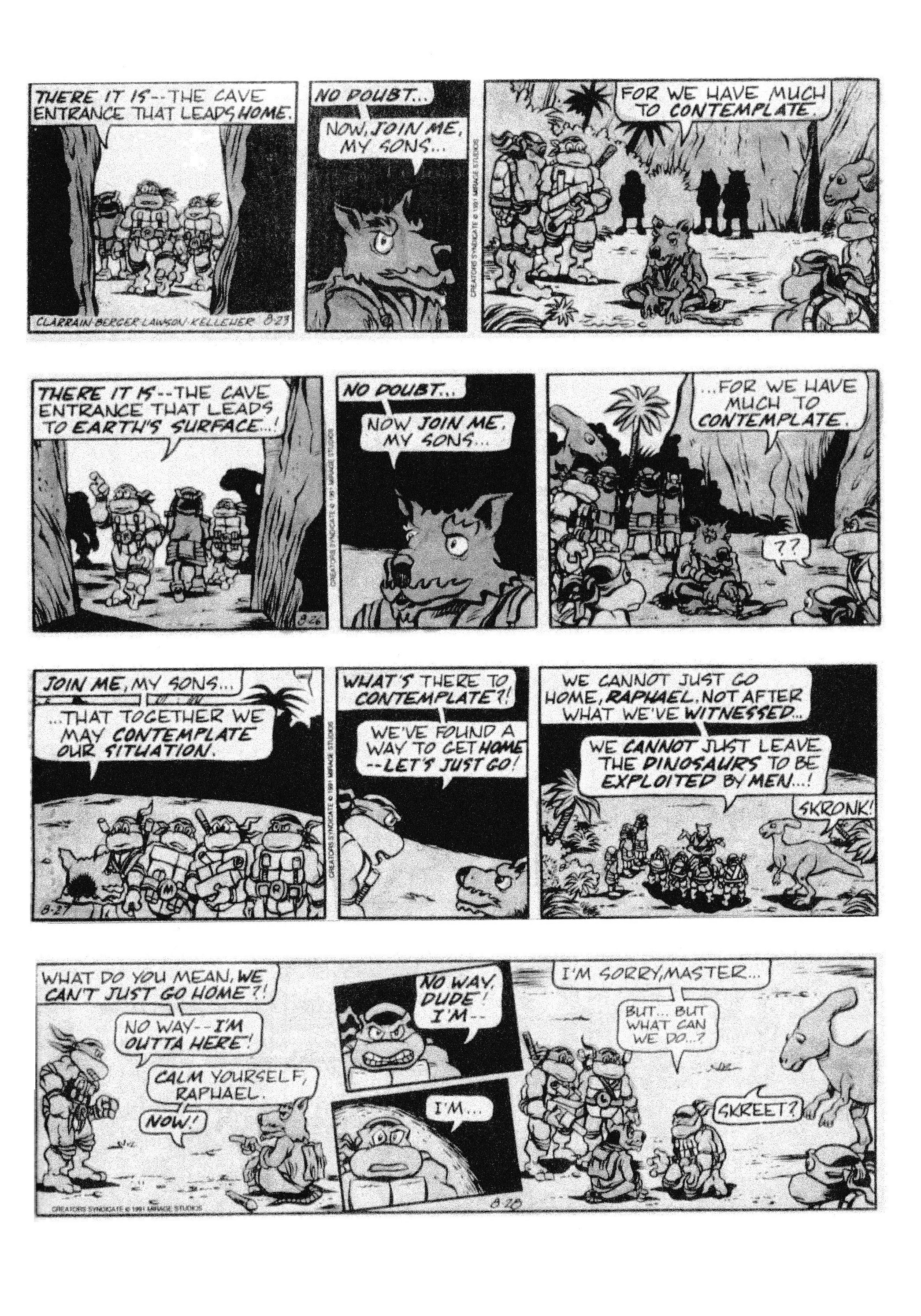 Read online Teenage Mutant Ninja Turtles: Complete Newspaper Daily Comic Strip Collection comic -  Issue # TPB 2 (Part 1) - 59