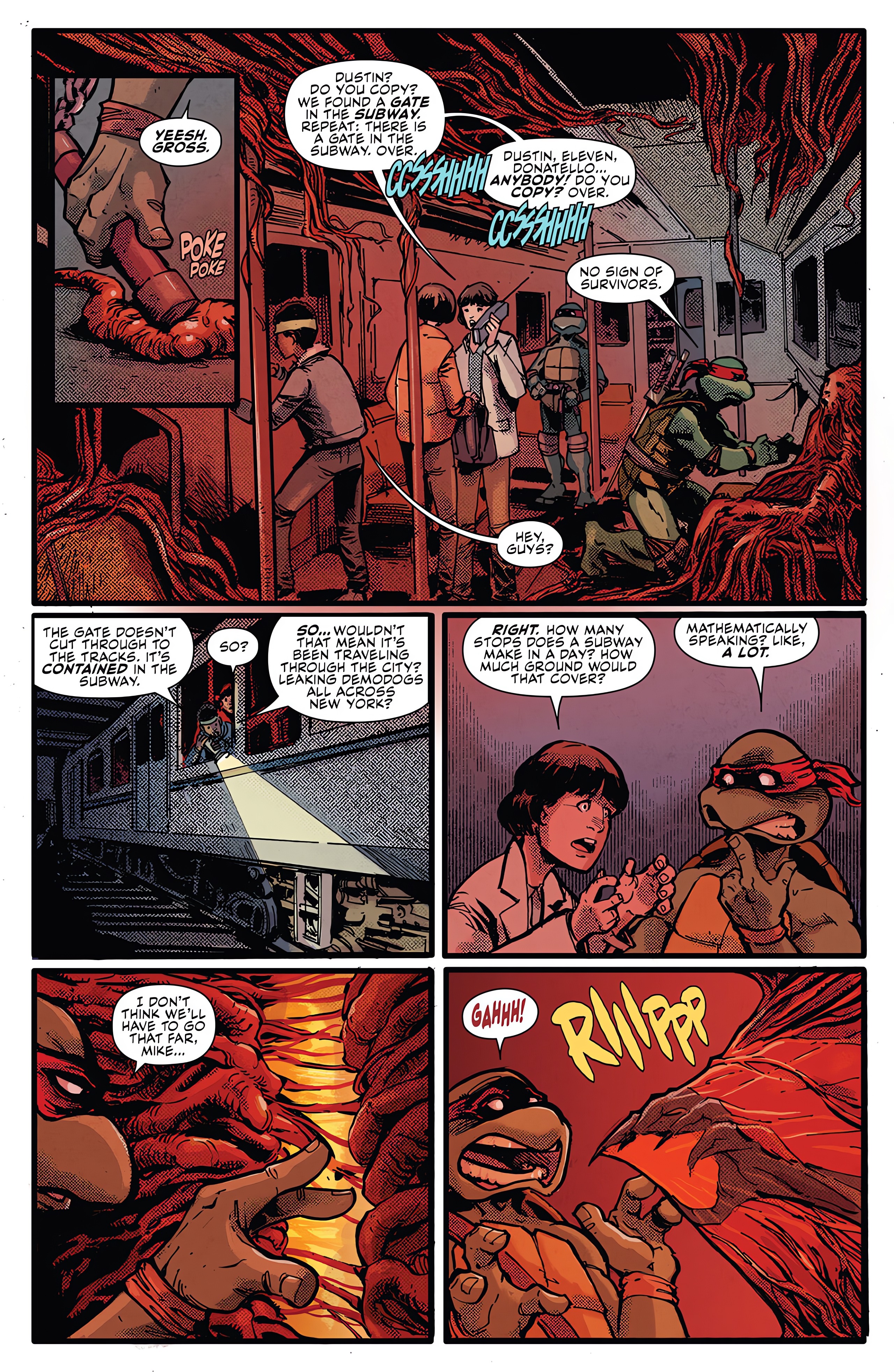 Read online Teenage Mutant Ninja Turtles x Stranger Things comic -  Issue #2 - 7