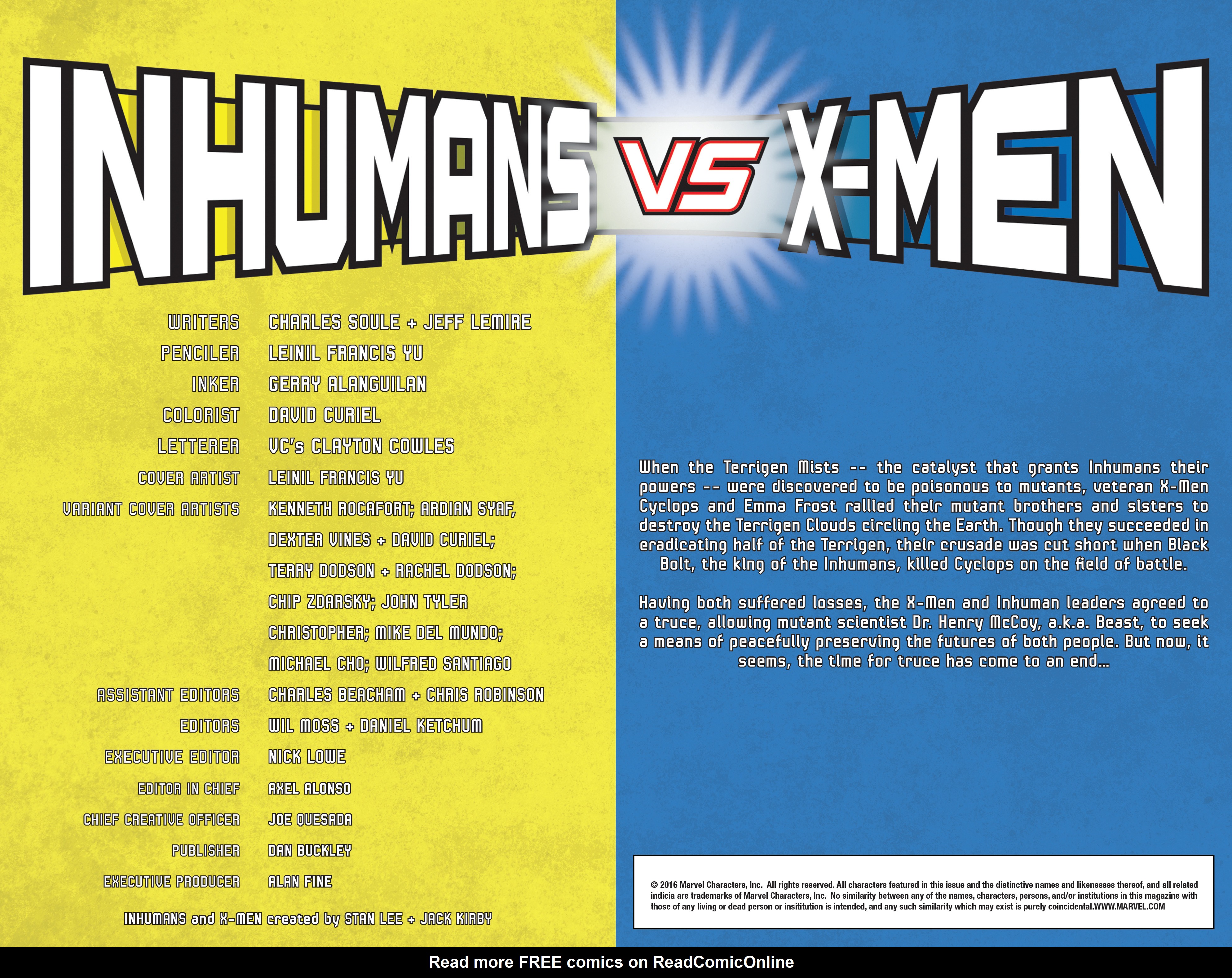 Read online Inhumans Vs. X-Men comic -  Issue #1 - 6