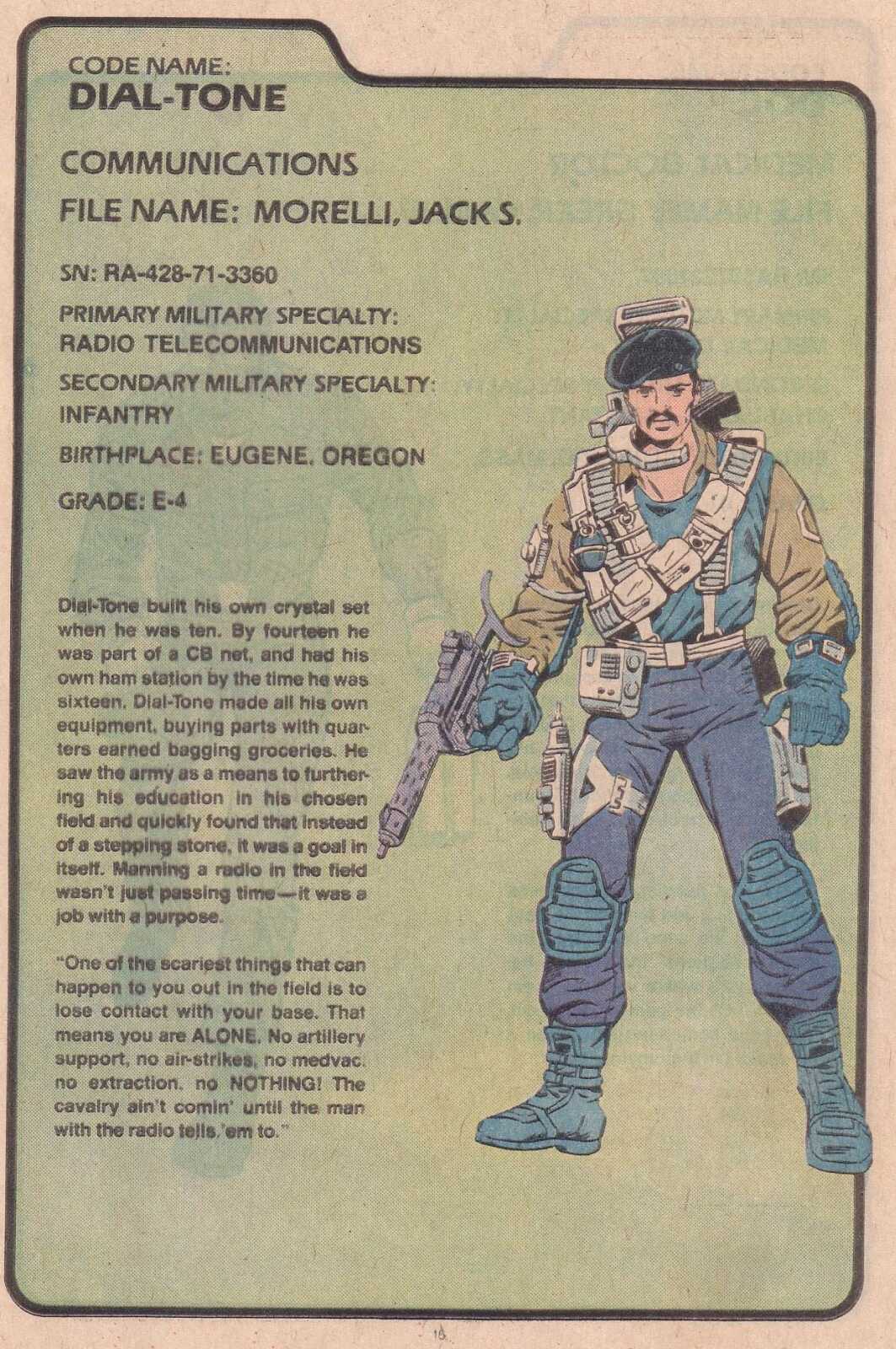 Read online The G.I. Joe Order of Battle comic -  Issue #1 - 17