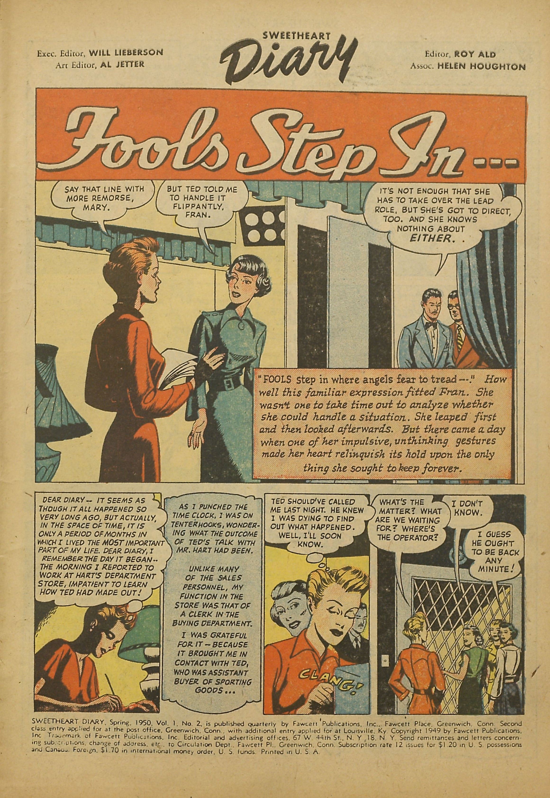 Read online Sweetheart Diary comic -  Issue #2 - 3